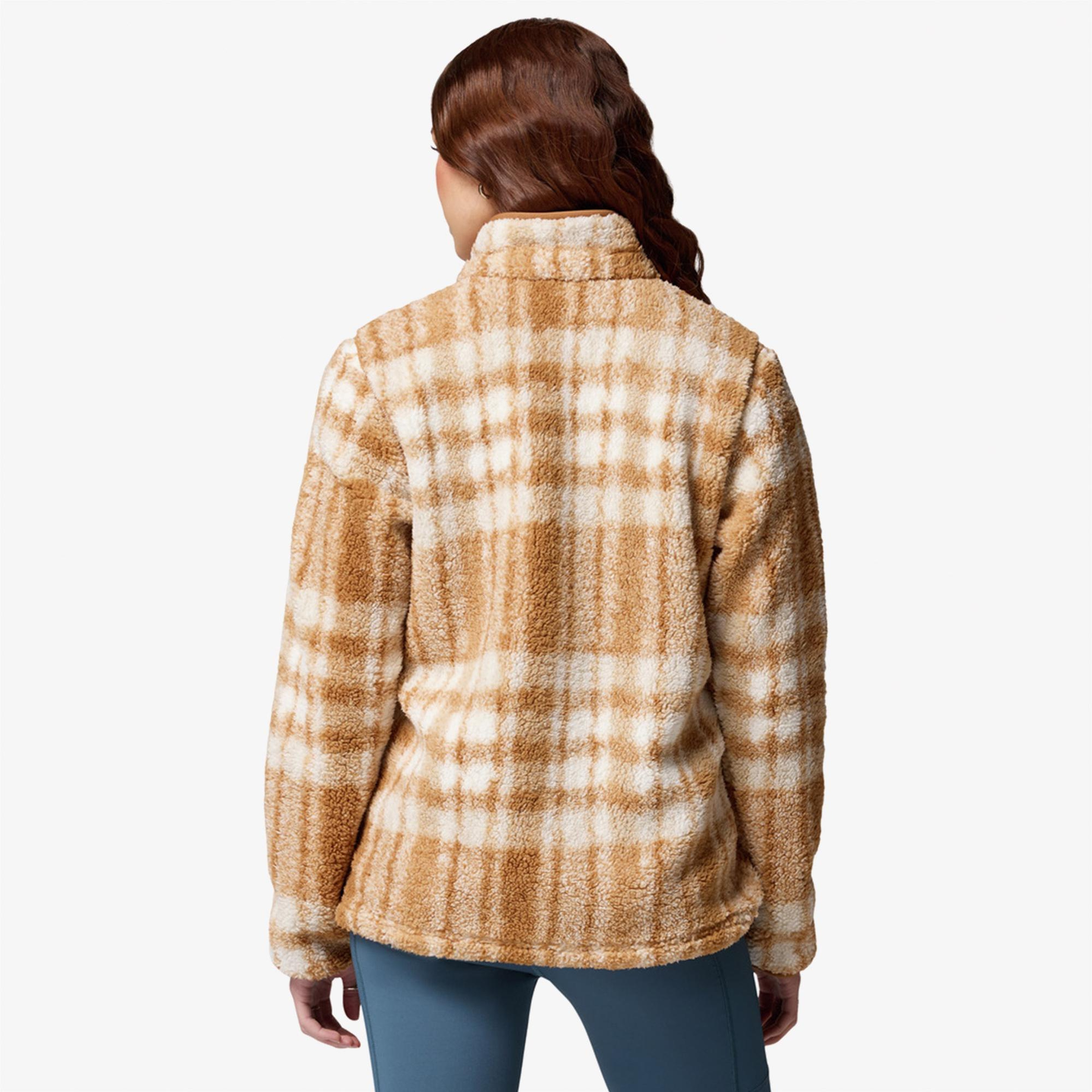 Columbia West Bend Print Fermuarlı Kadın Kahverengi Polar Üst