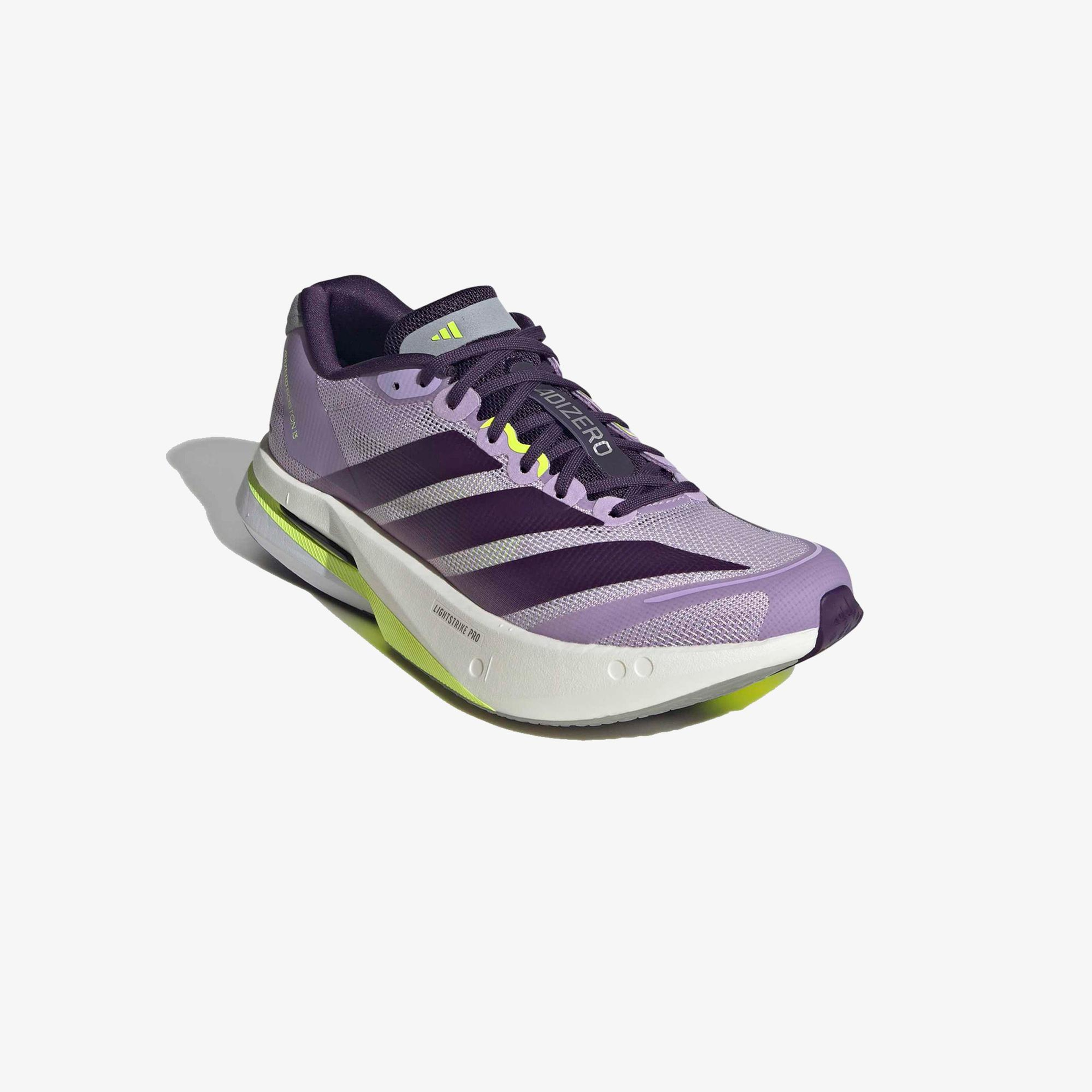 adidas Adizero Boston 13 Kadın Mor Koşu Ayakkabısı