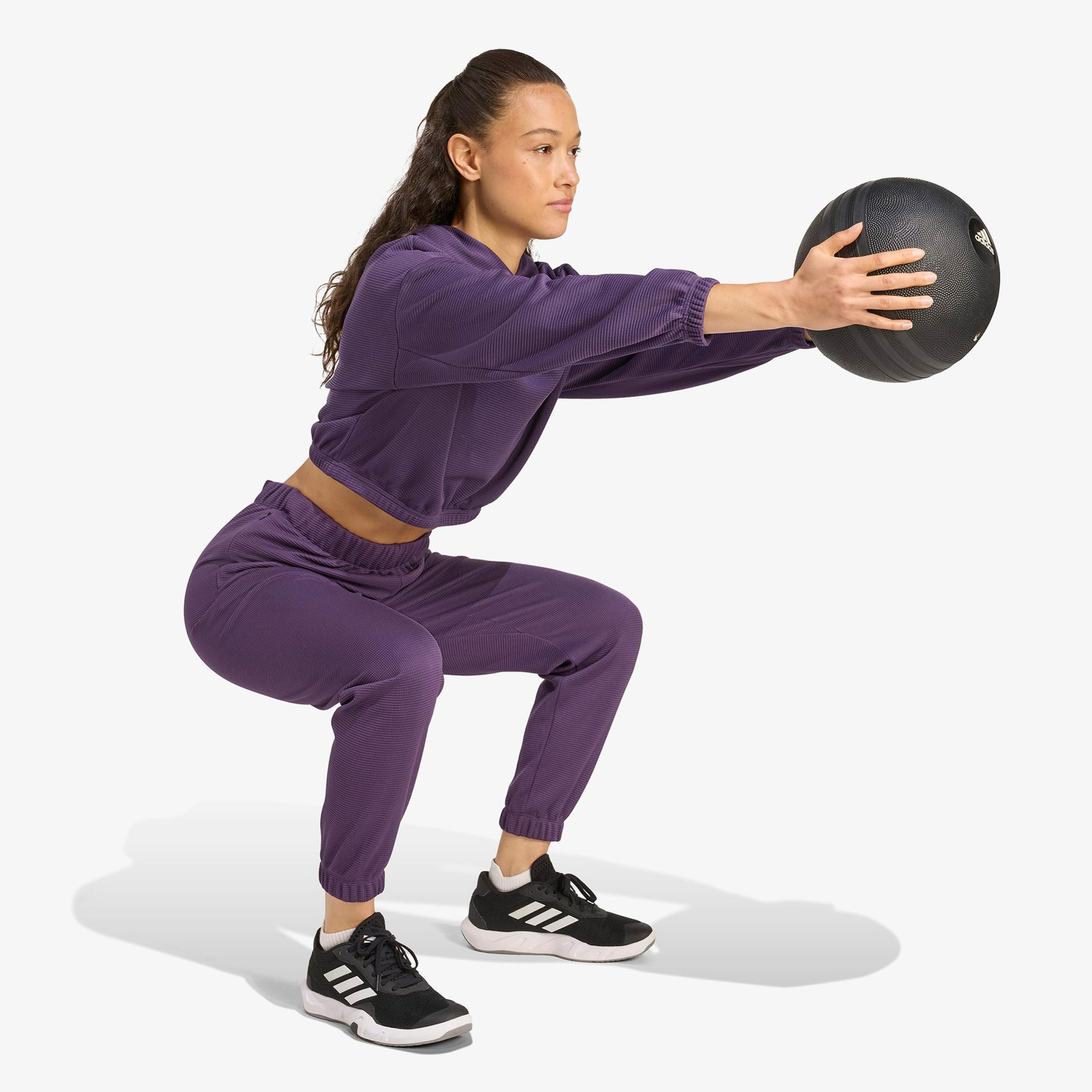 adidas Yoga Motion Kadın Mor Antrenman Eşofman Altı