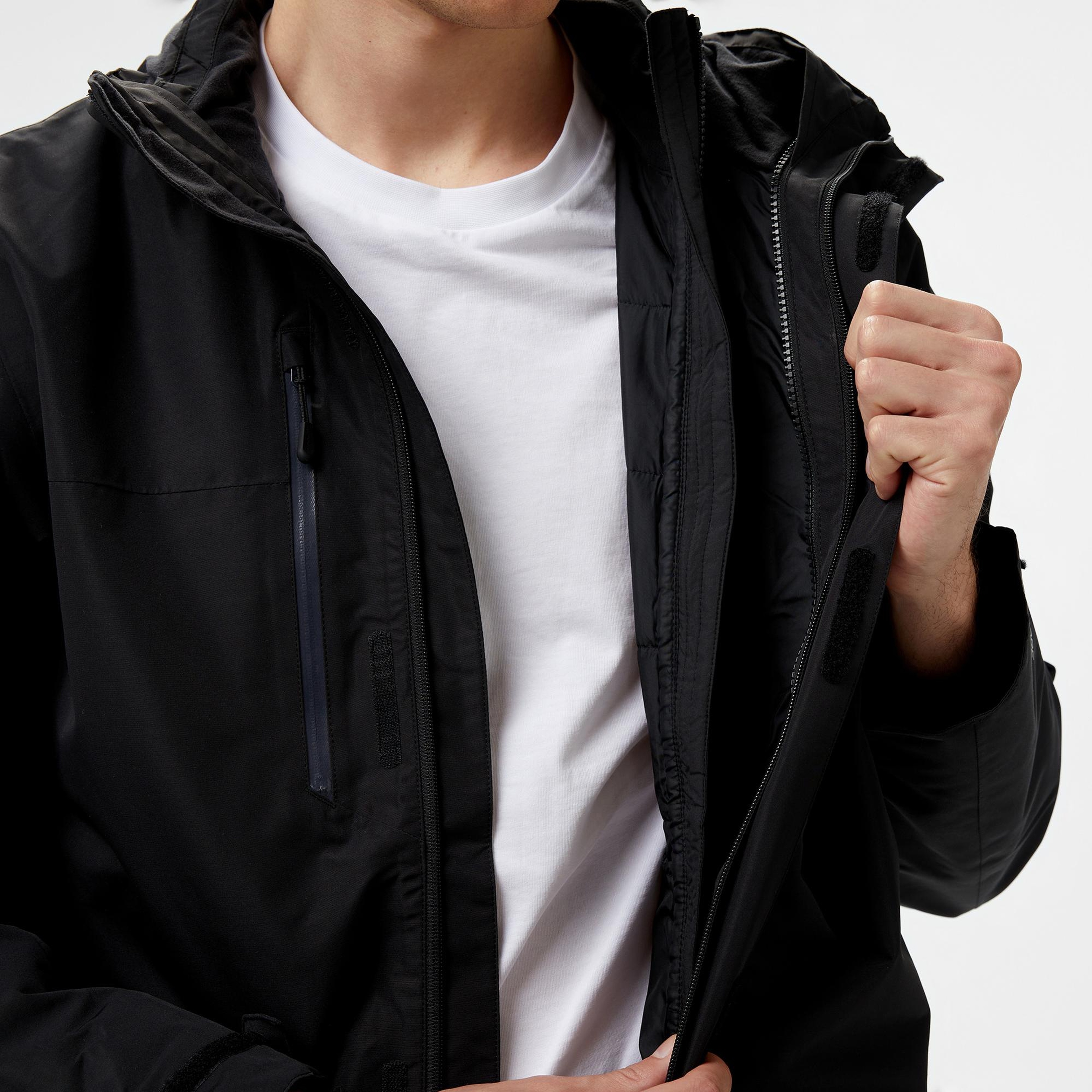 Jack Wolfskin Jasper 3in1 Erkek Siyah Outdoor Ceket