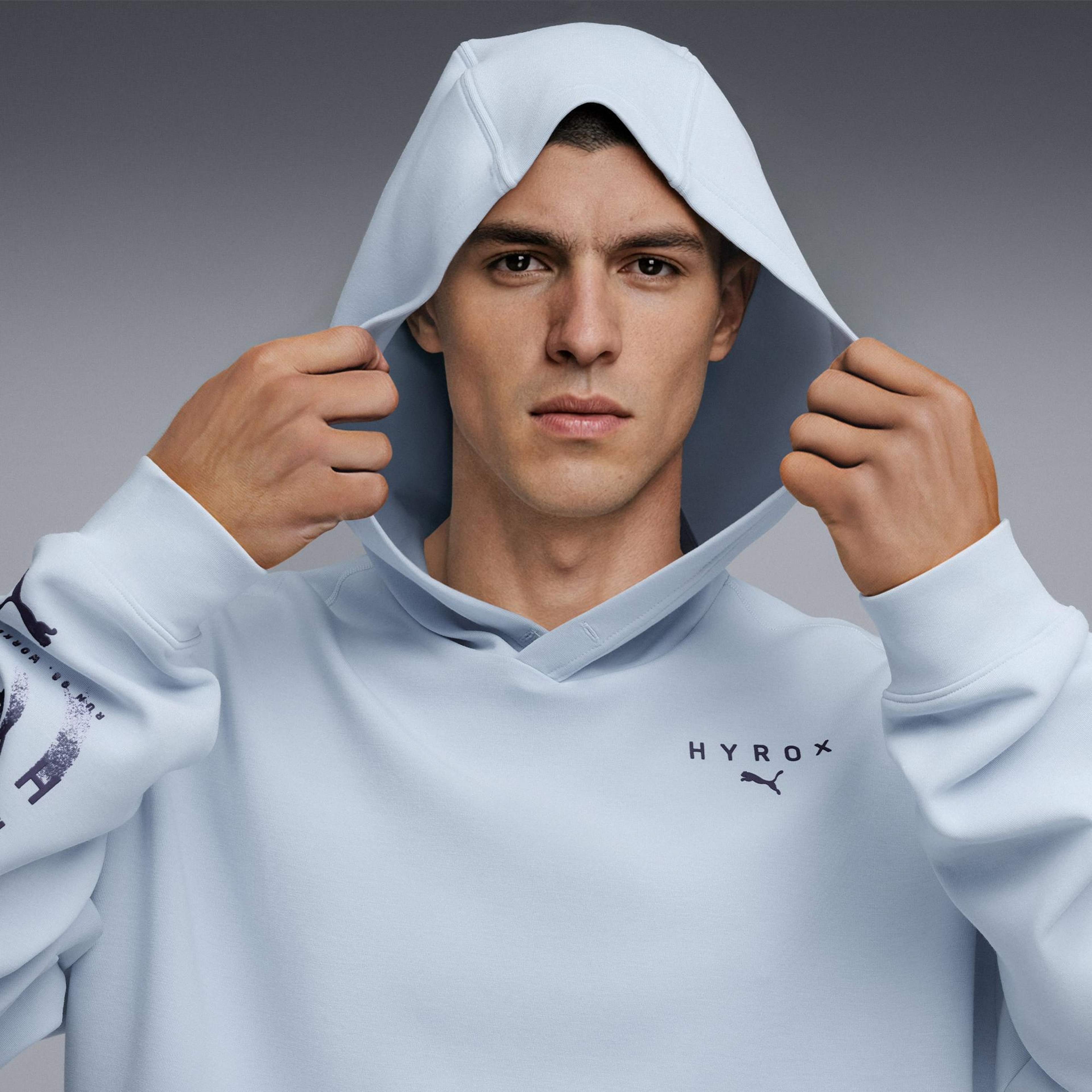 Puma x Hyrox Cldspun Erkek Beyaz Antrenman Sweatshirt