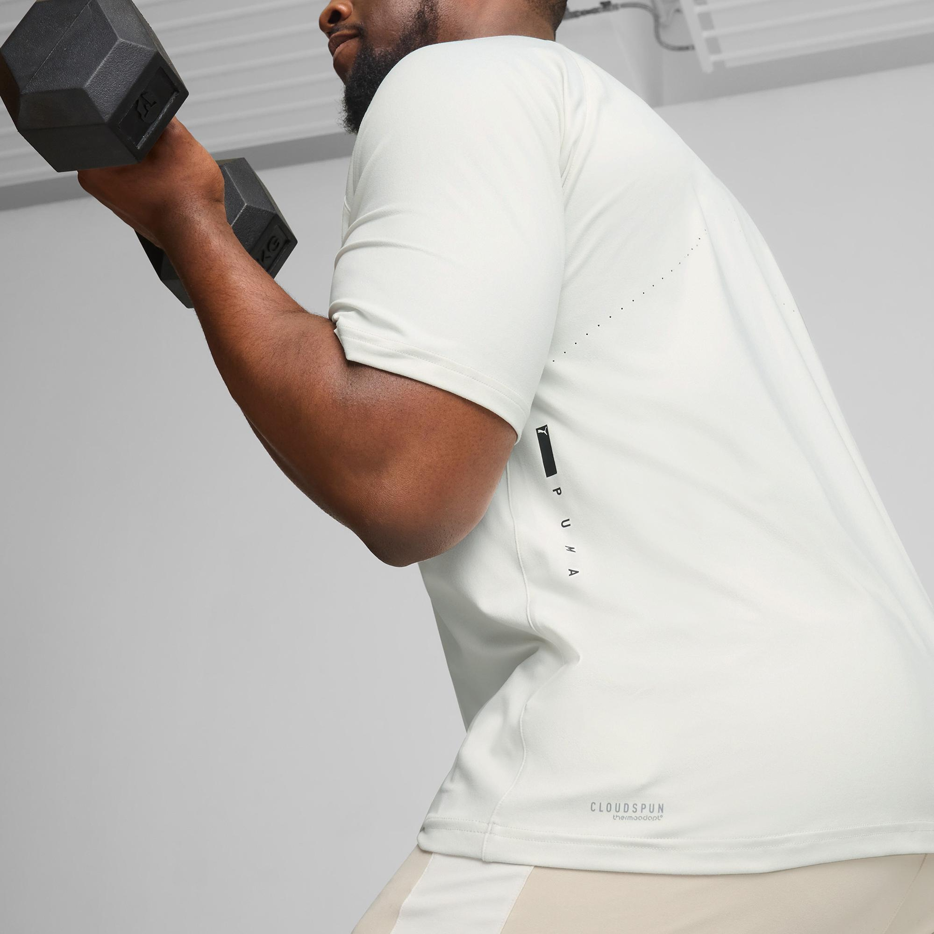 Puma CloudSpun Thermo Adapt Erkek Beyaz Antrenman T-Shirt