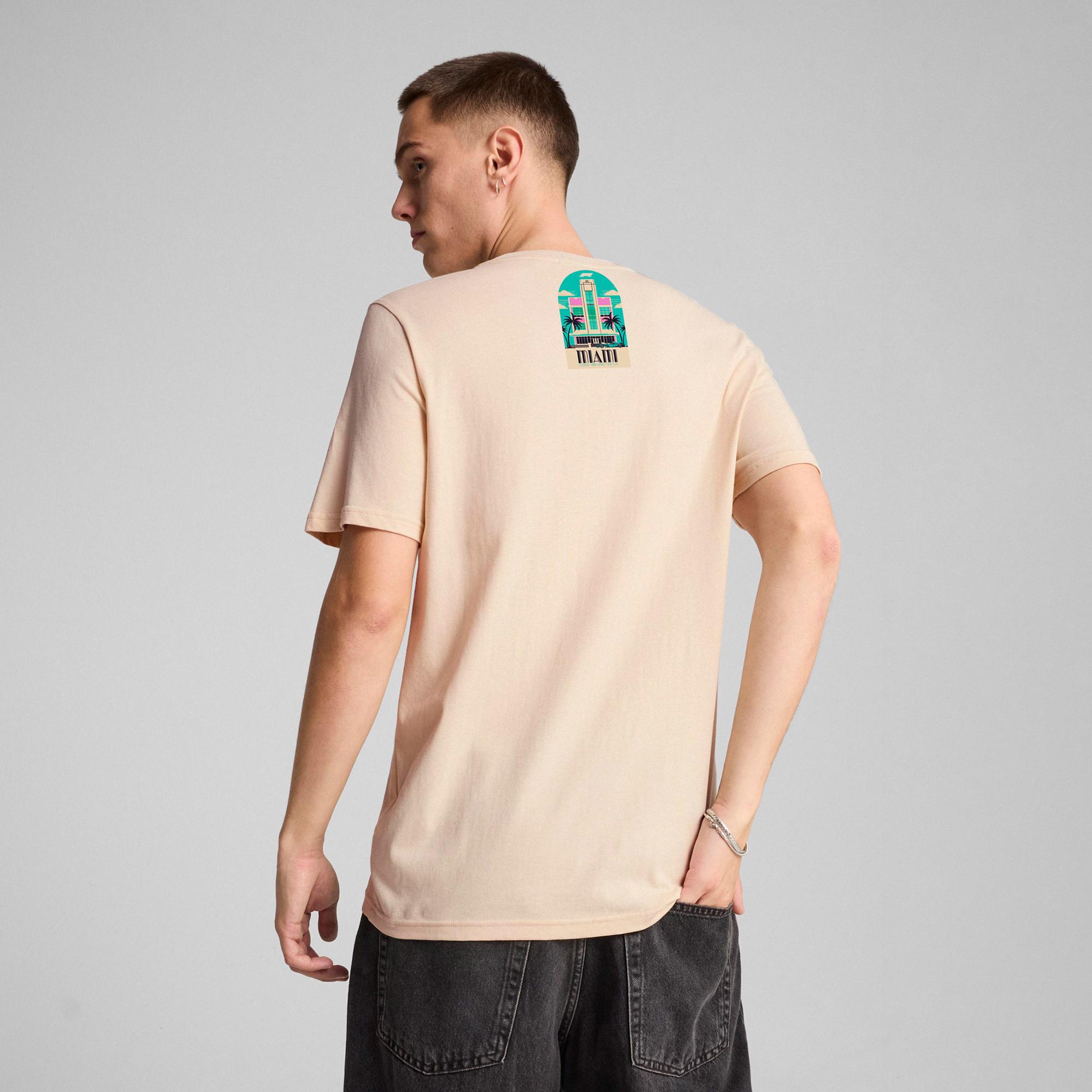 Puma F1 Miami Erkek Krem T-Shirt