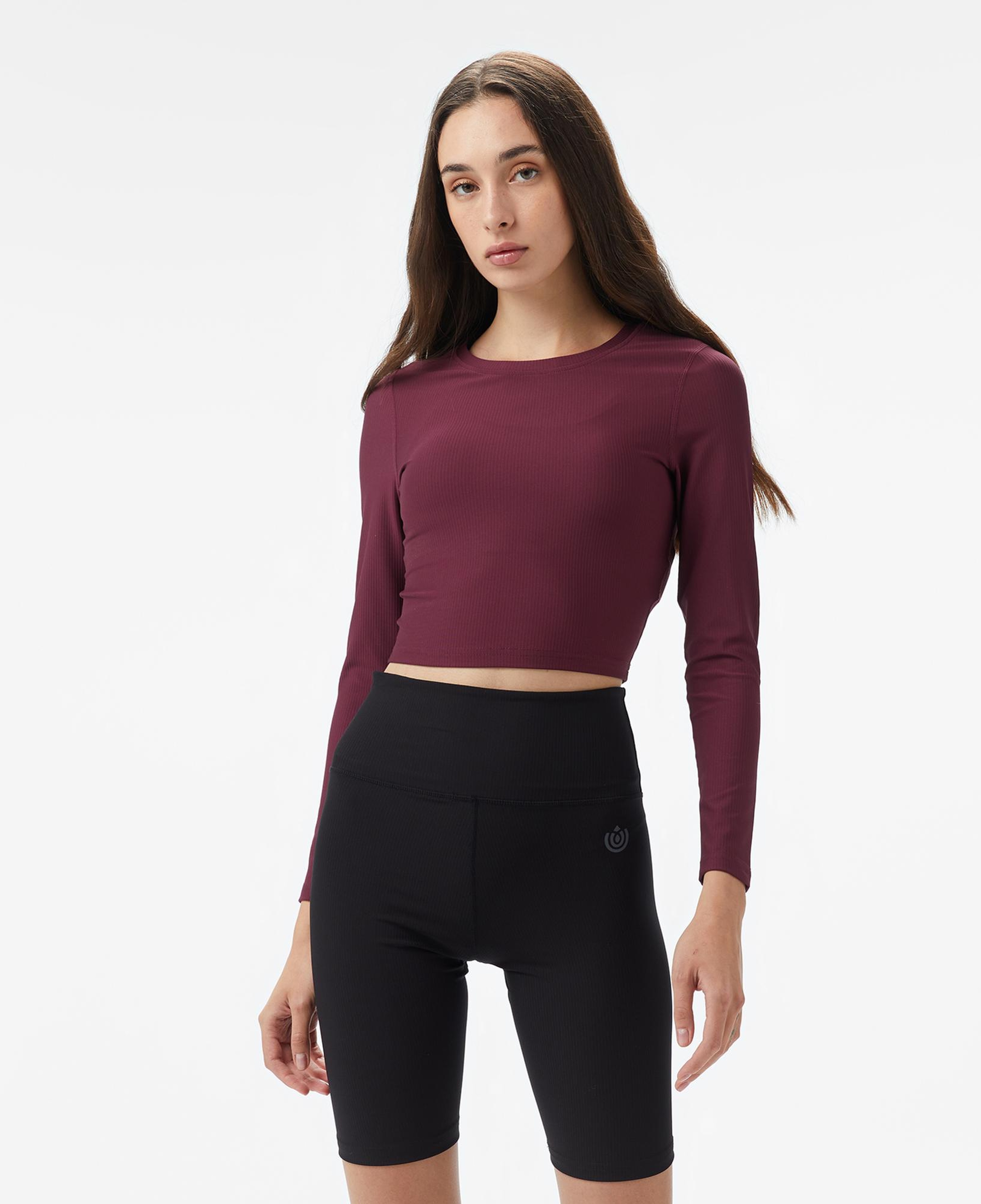 Energetics Olene LS Kadın Bordo Antrenman T-Shirt