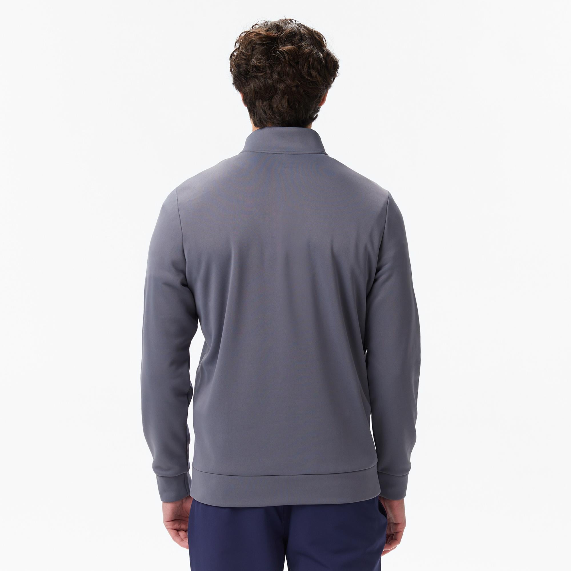 Under Armour Armour Fleece 14 Zip Erkek Gri Sweatshirt