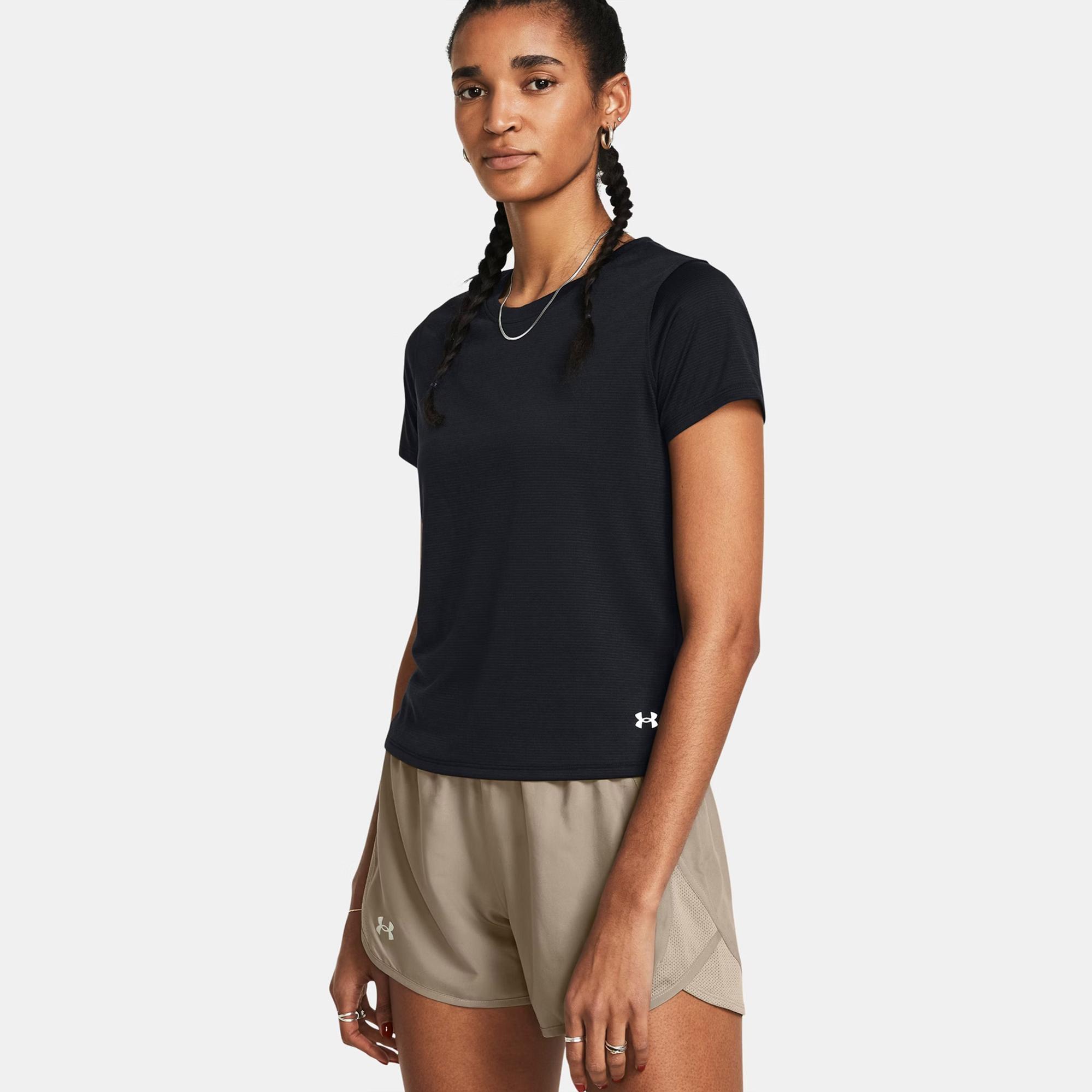 Under Armour Launch Kadın Siyah Günlük T-Shirt