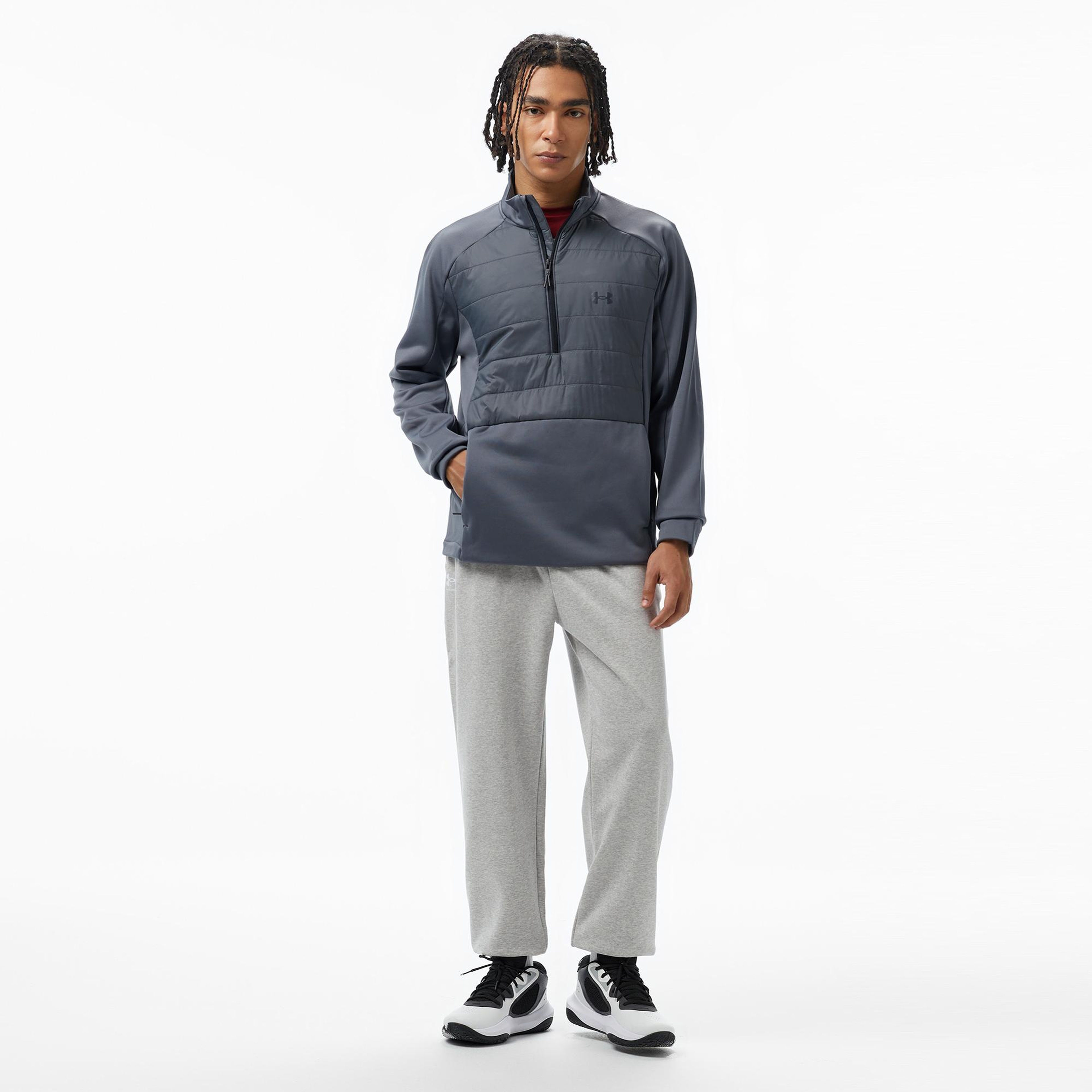 Under Armour Fleece Erkek Gri Outdoor Mont