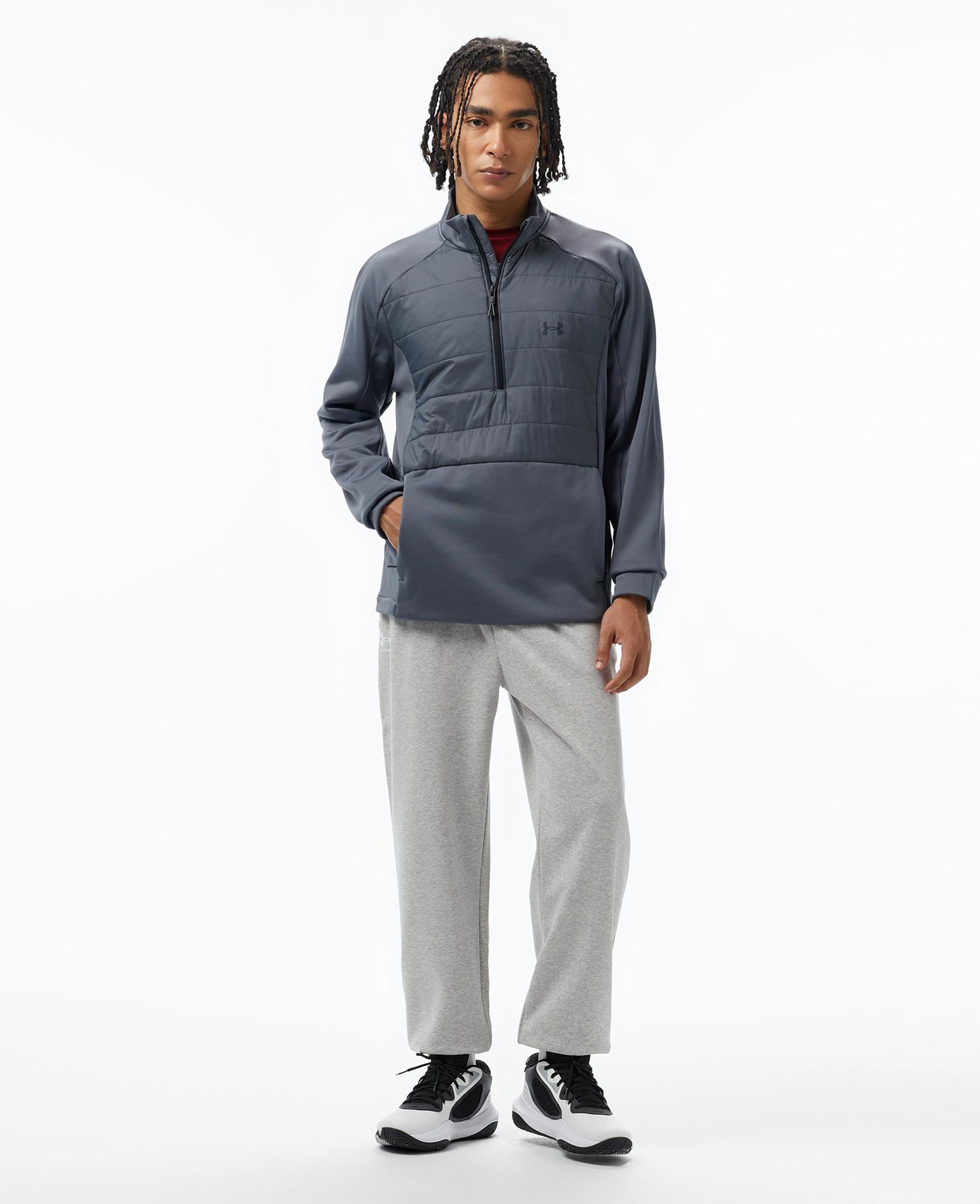 Under Armour Fleece Erkek Gri Outdoor Mont