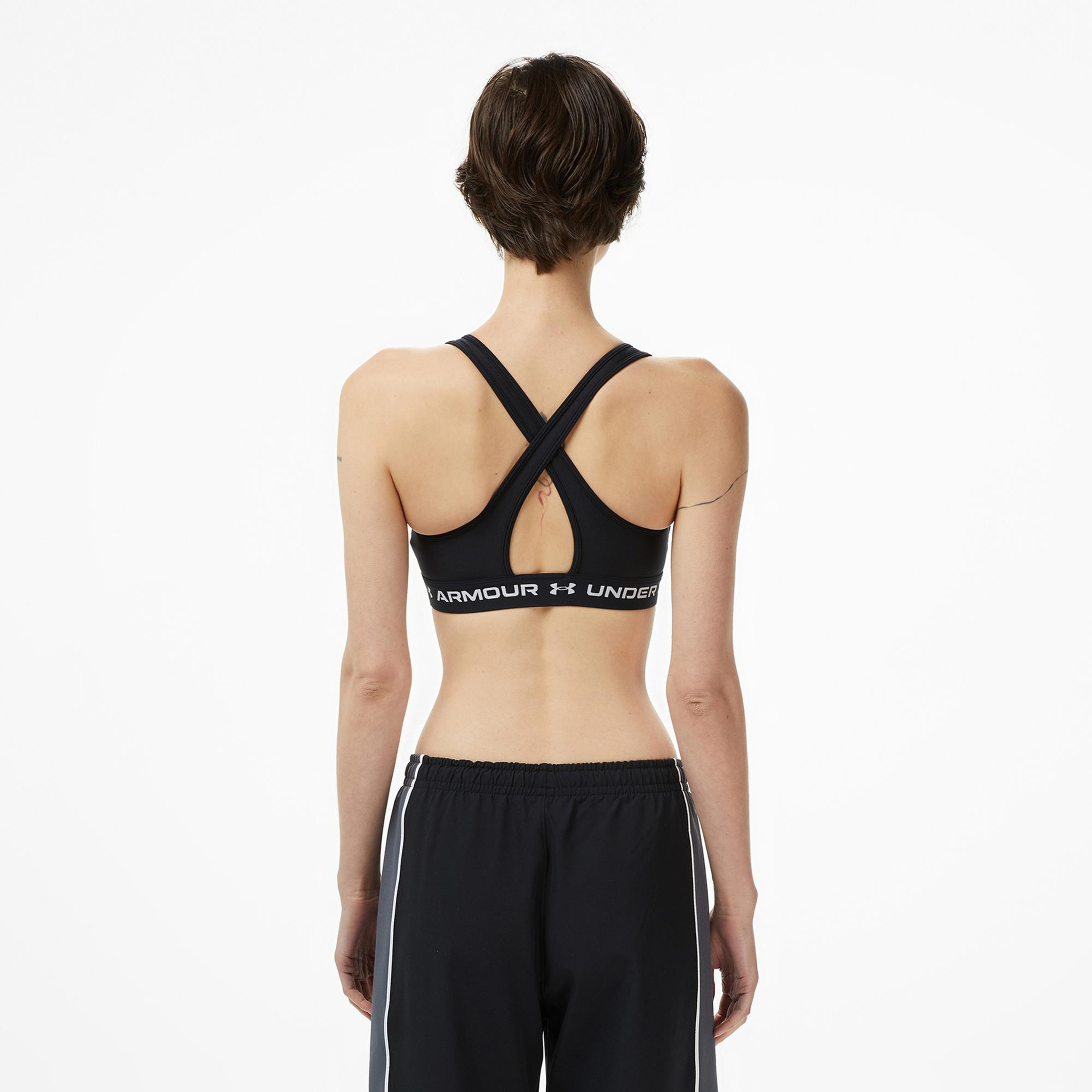 Under Armour Crossback Mid Kadın Siyah Antrenman Bra