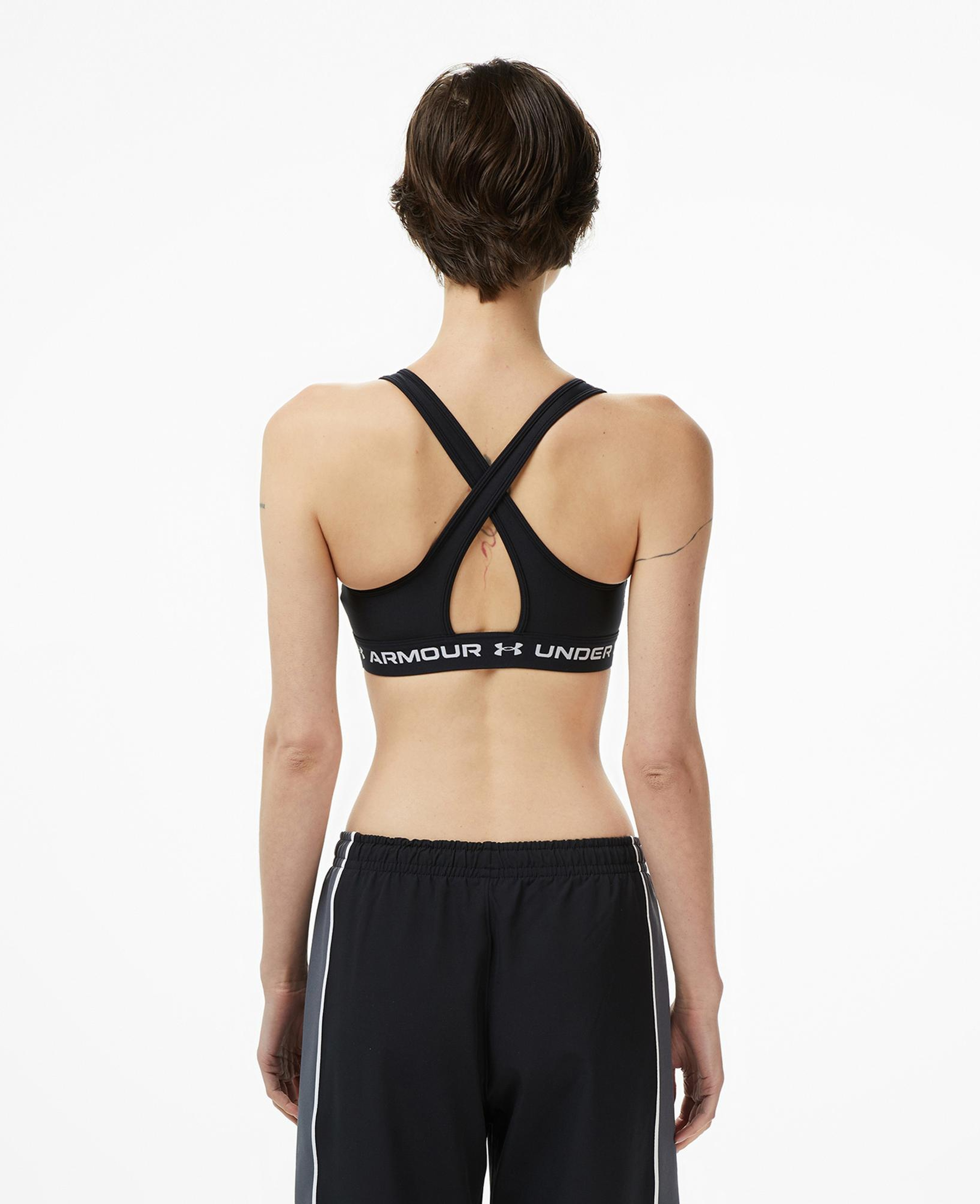 Under Armour Crossback Mid Kadın Siyah Antrenman Bra
