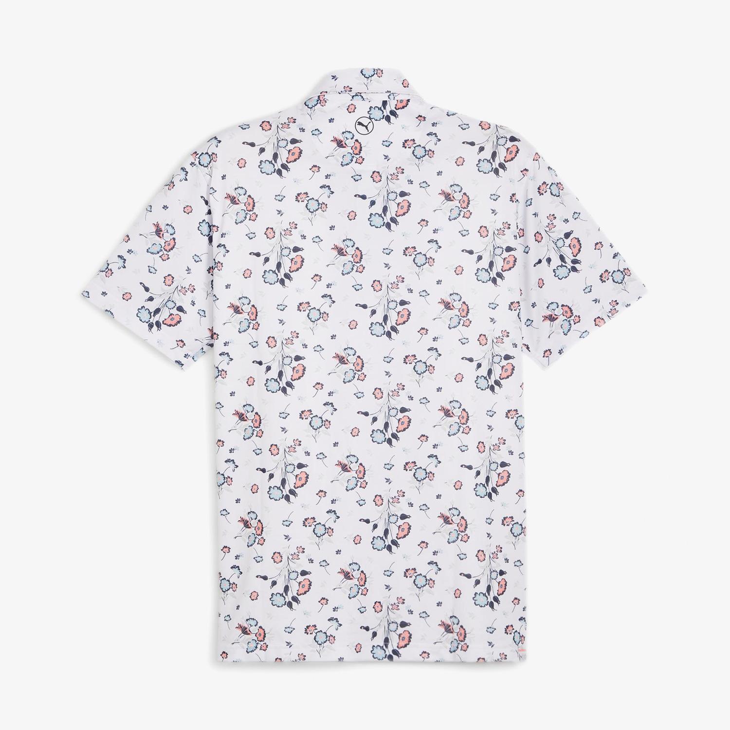 Puma Heirloom Erkek Beyaz Desenli Polo