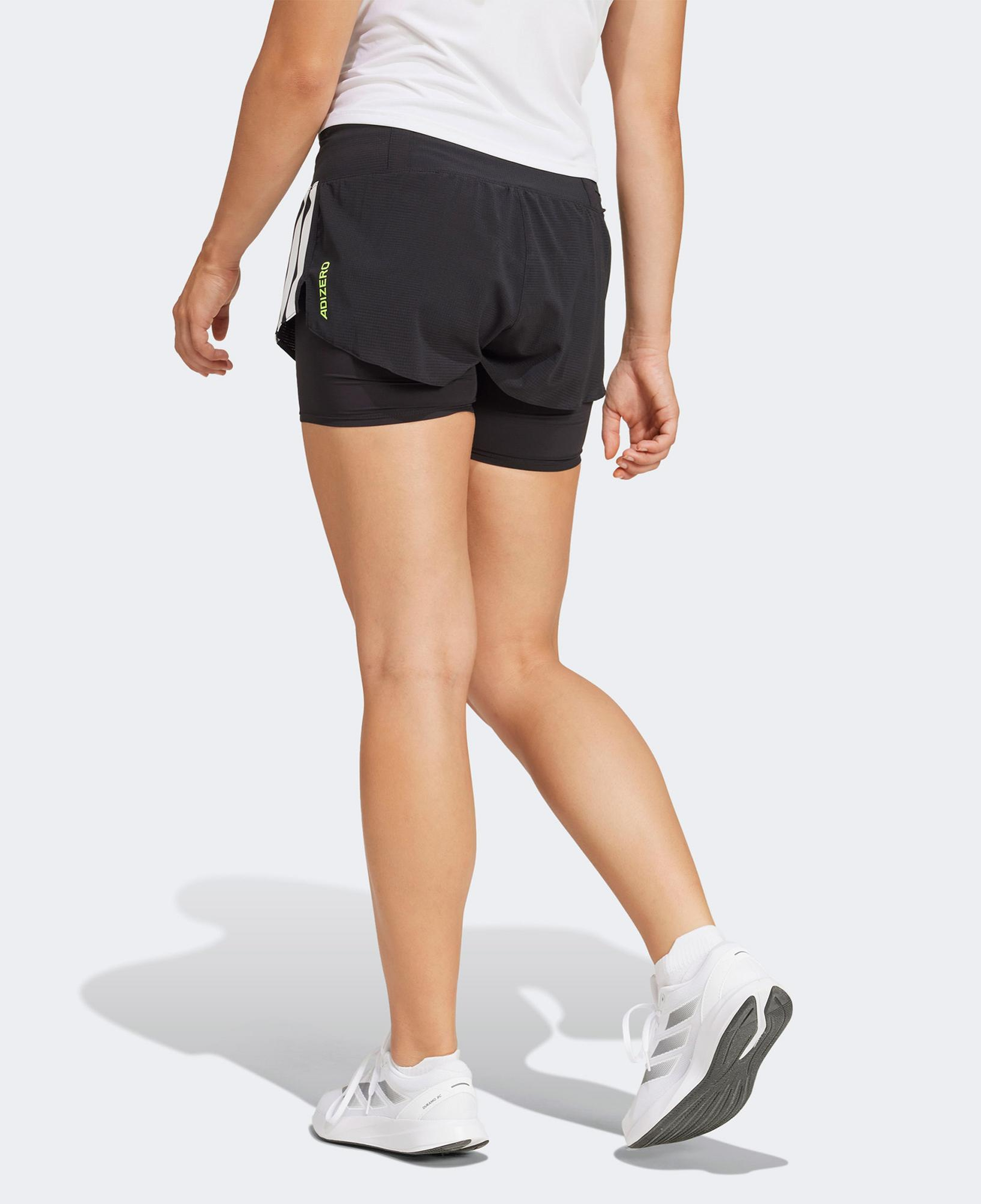 adidas Adizero Running 2in1 Gel Kadın Siyah Koşu Şortu
