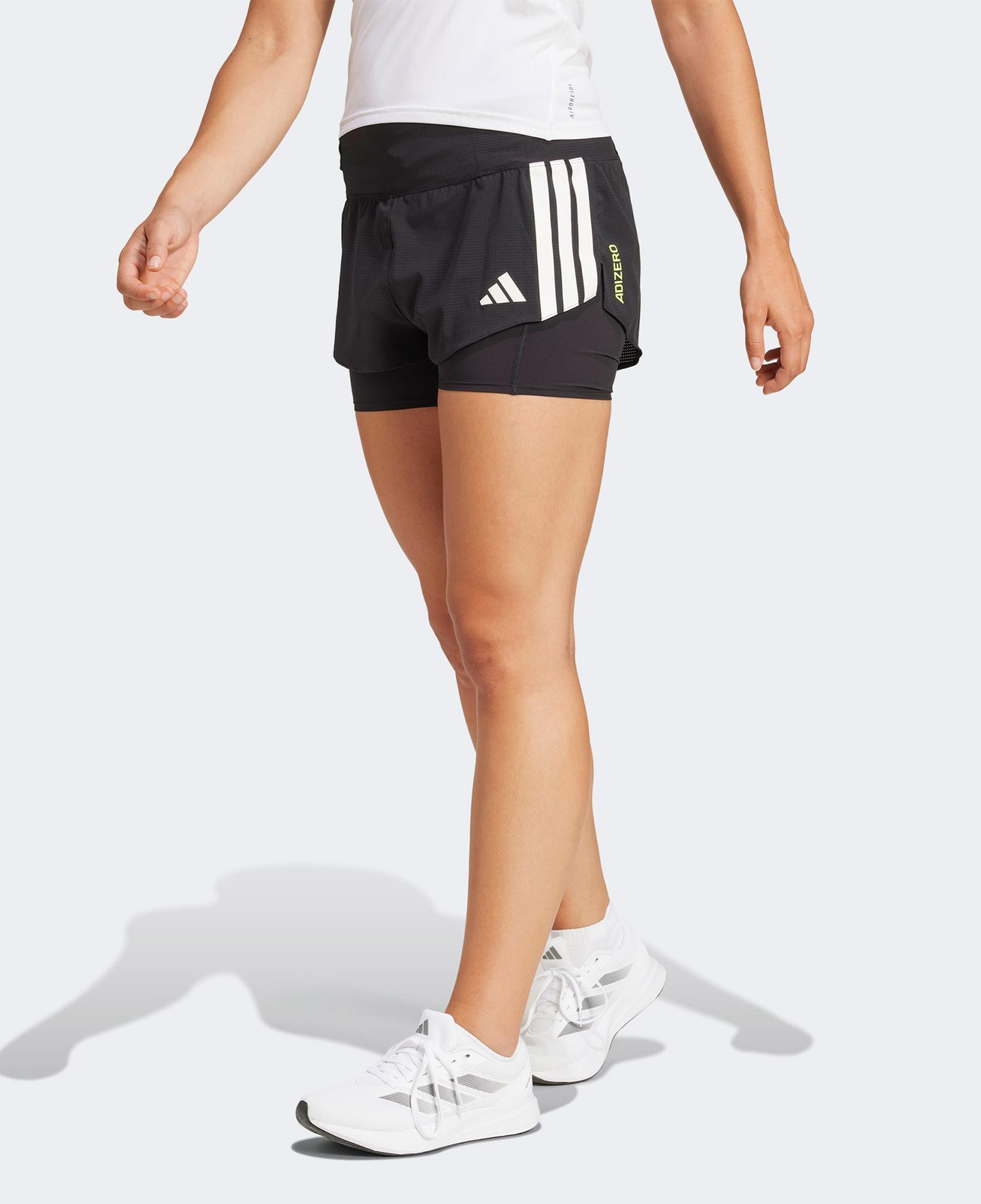 adidas Adizero Running 2in1 Gel Kadın Siyah Koşu Şortu