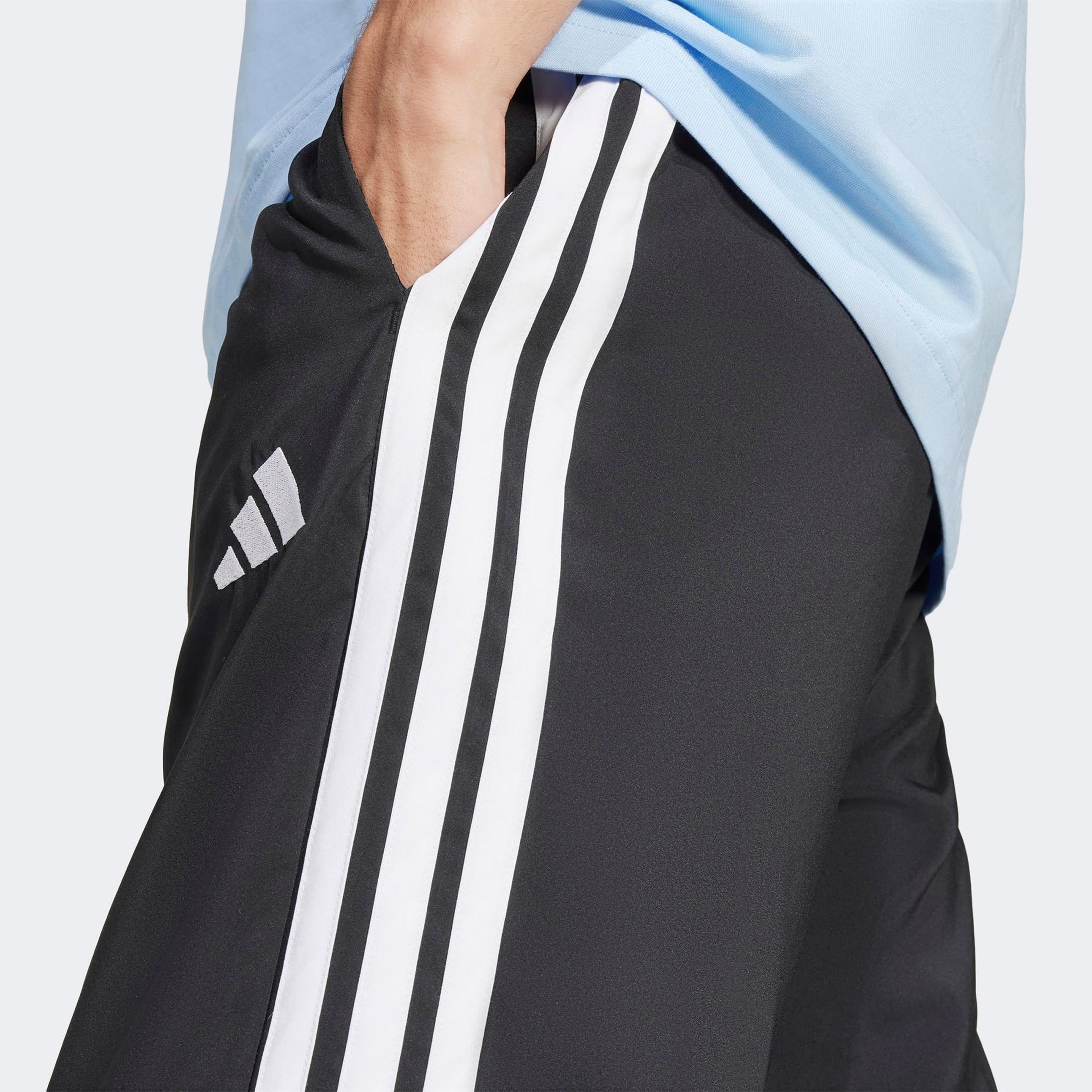 adidas Essentials 3 Stripes Woven Erkek Siyah Antrenman Eşofman Altı