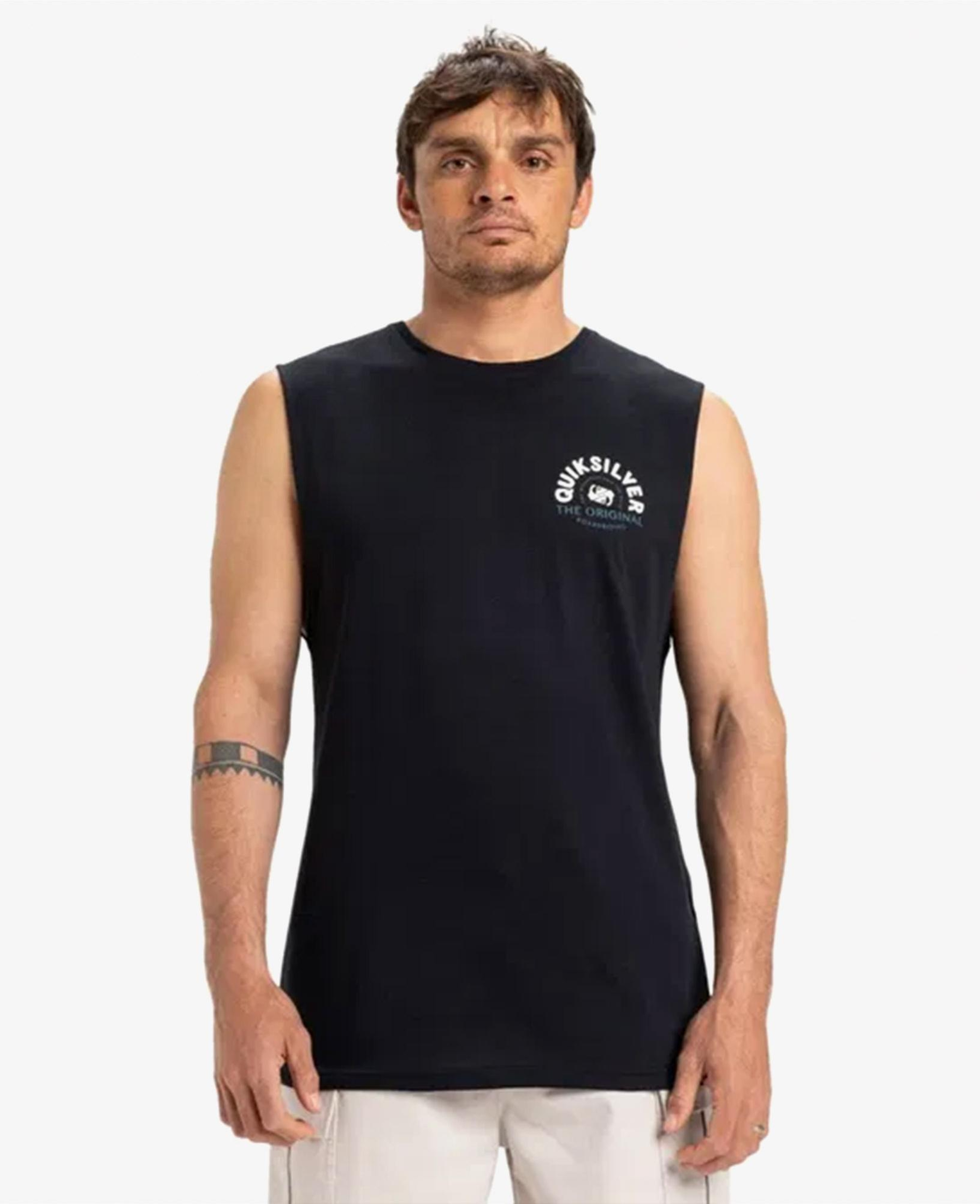 Quiksilver Ev Summer Road Muscle Erkek Siyah T-Shirt