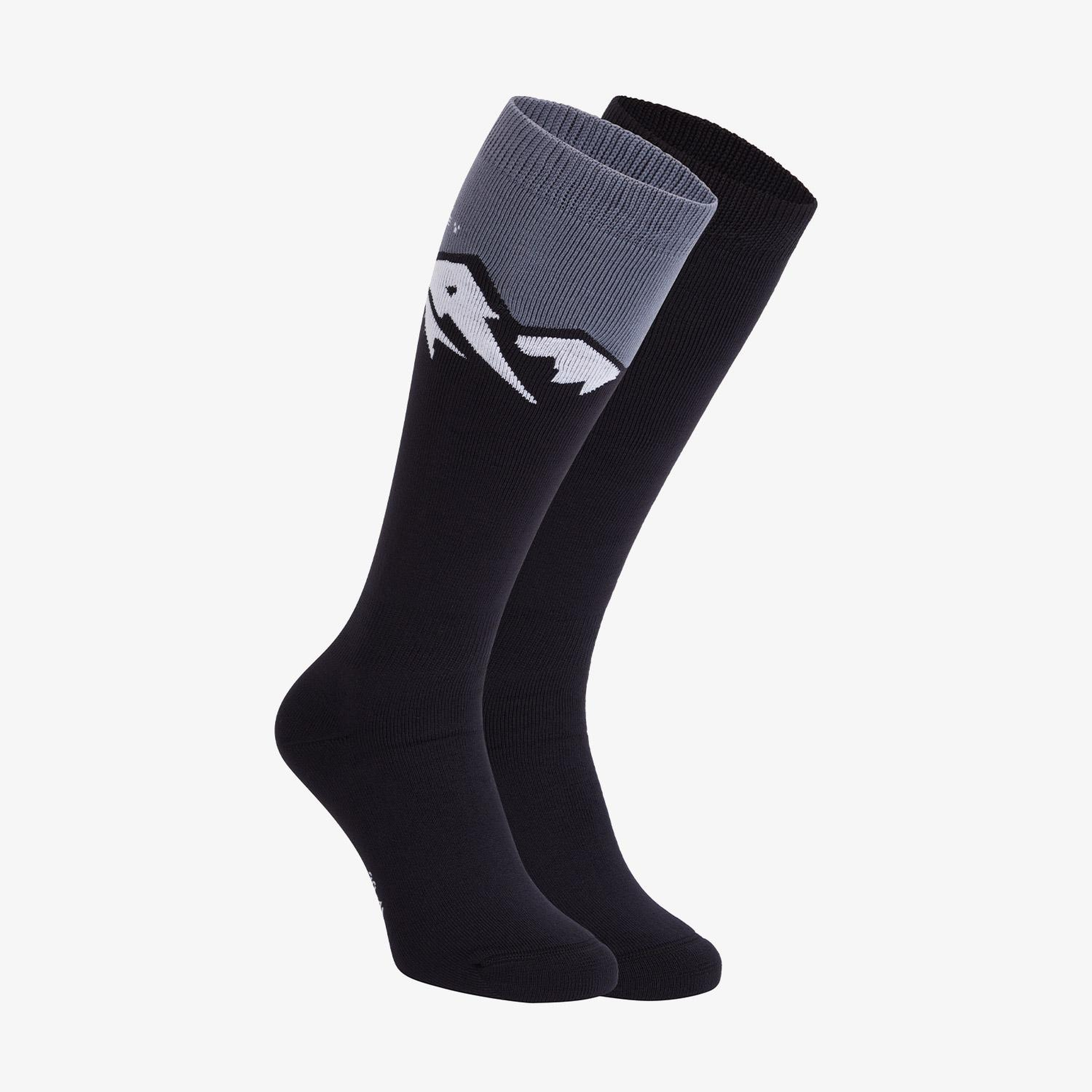 McKinley Francis 2'li Unisex Siyah Kayak Çorabı