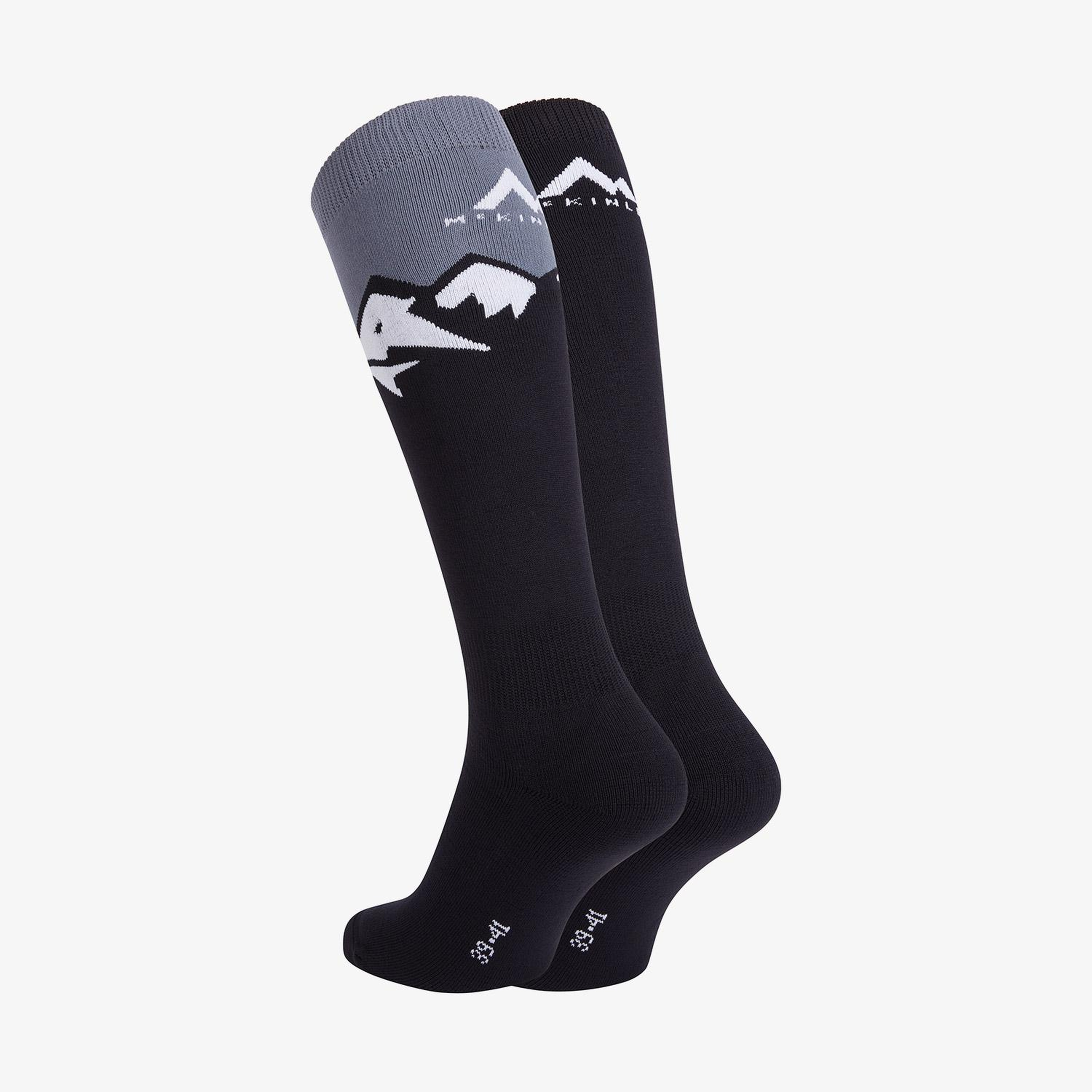 McKinley Francis 2'li Unisex Siyah Kayak Çorabı