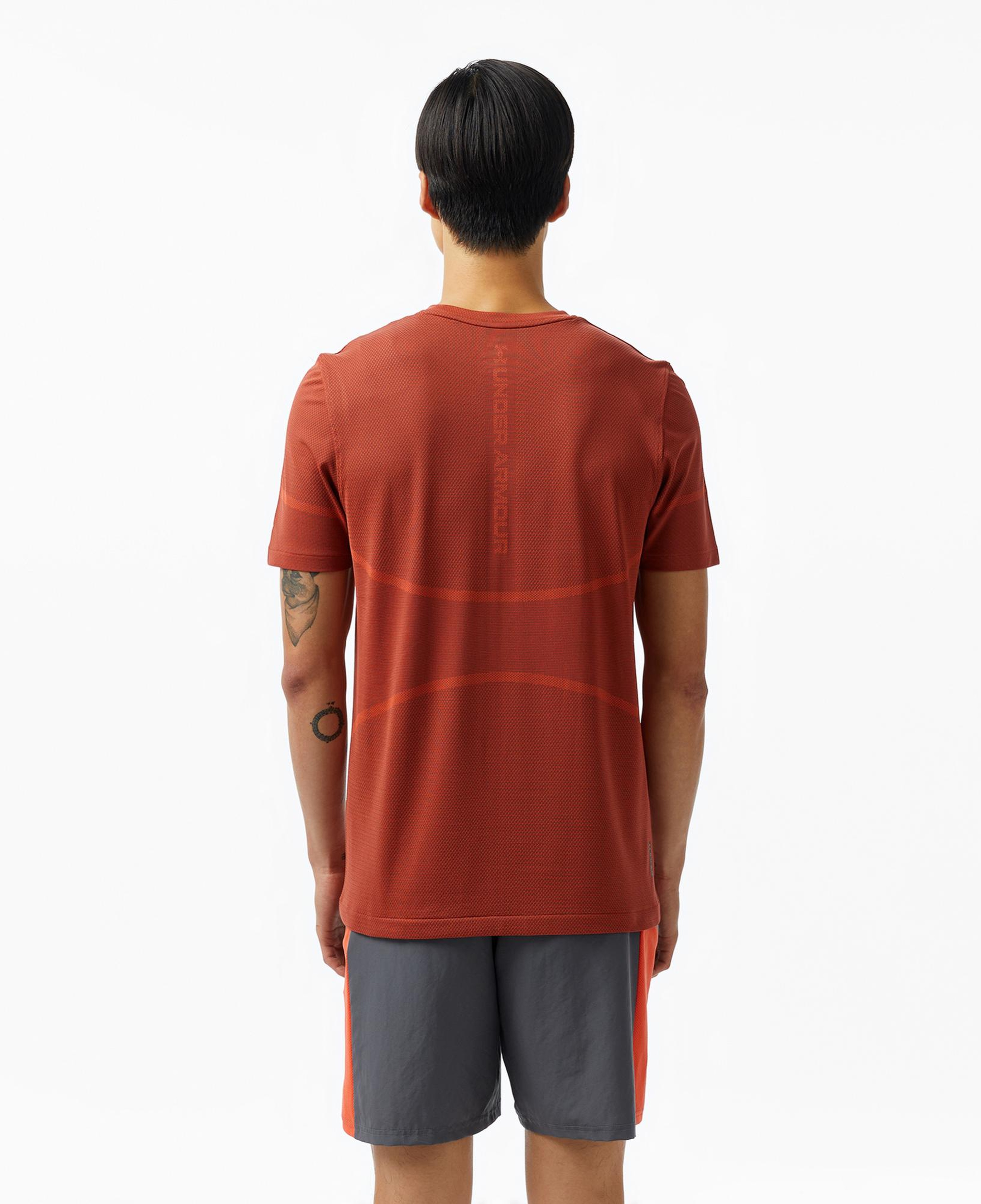 Under Armour Vanish Elite Seamless Erkek Turuncu Koşu T-Shirt