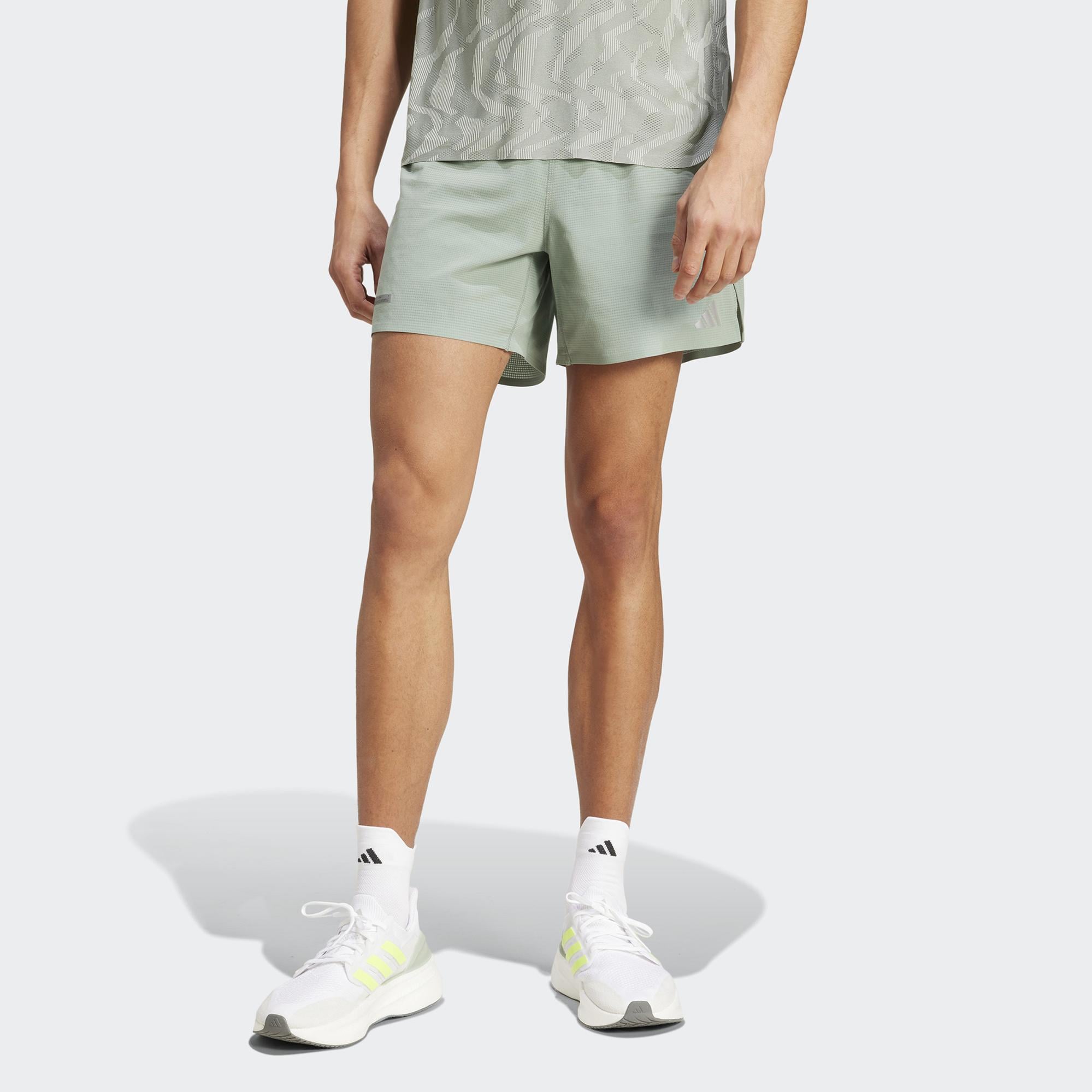 adidas Ultimate Heat.Rdy Erkek Yeşil Koşu Şortu