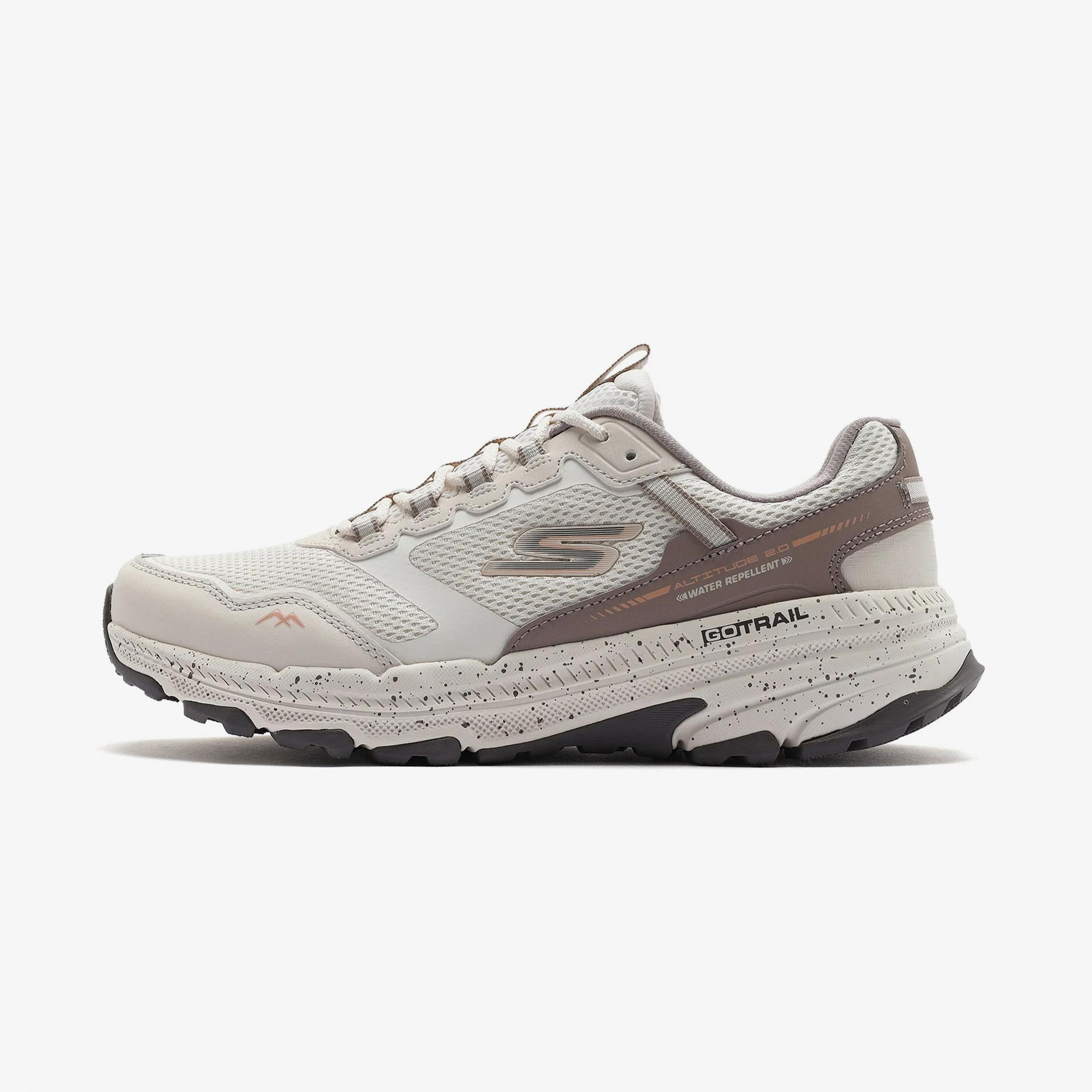 Skechers Go Run Trail Altitude 2.0 Ravine Kadın Bej Koşu Ayakkabısı