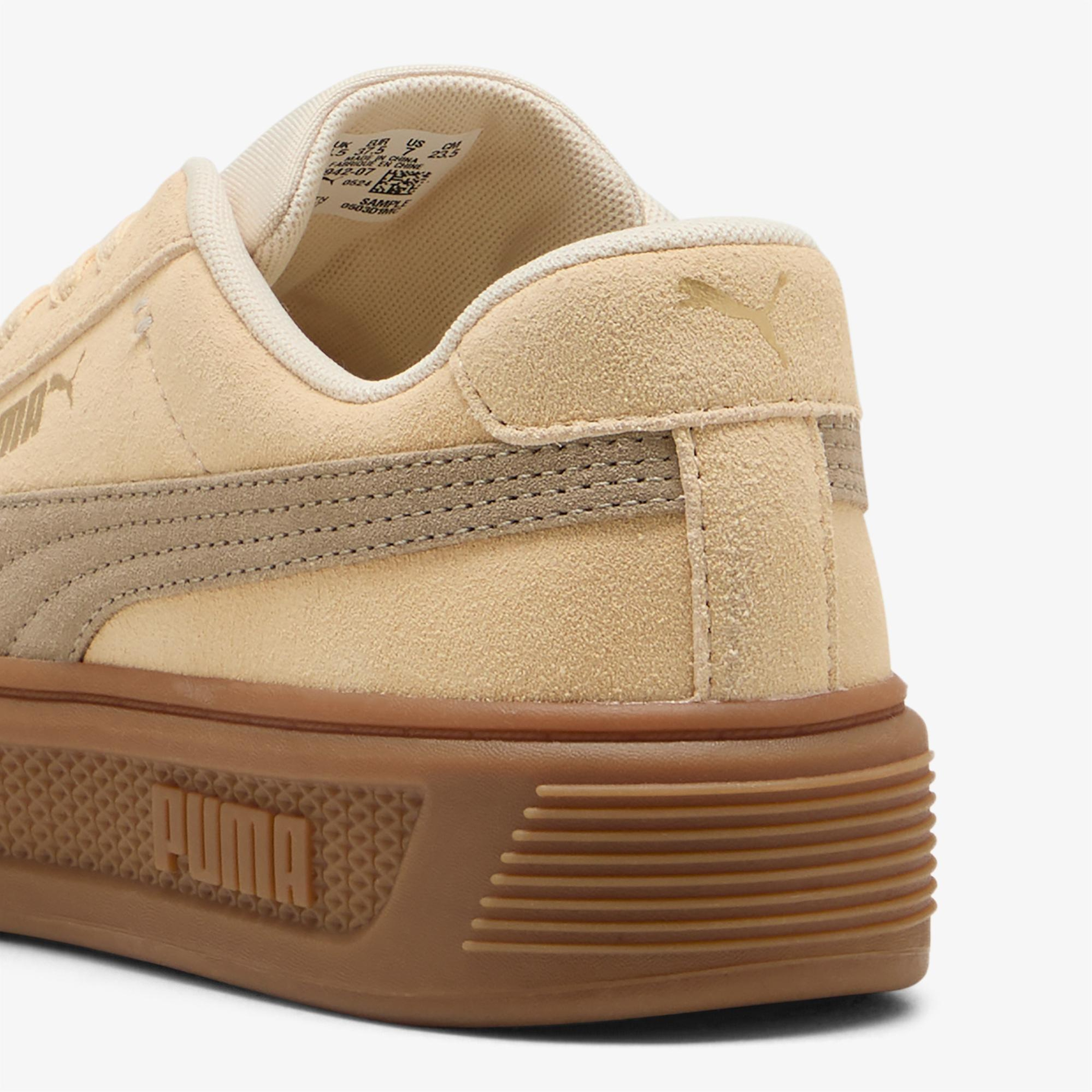 Puma Smash Platform V3 Sd Kadın Krem Spor Ayakkabı