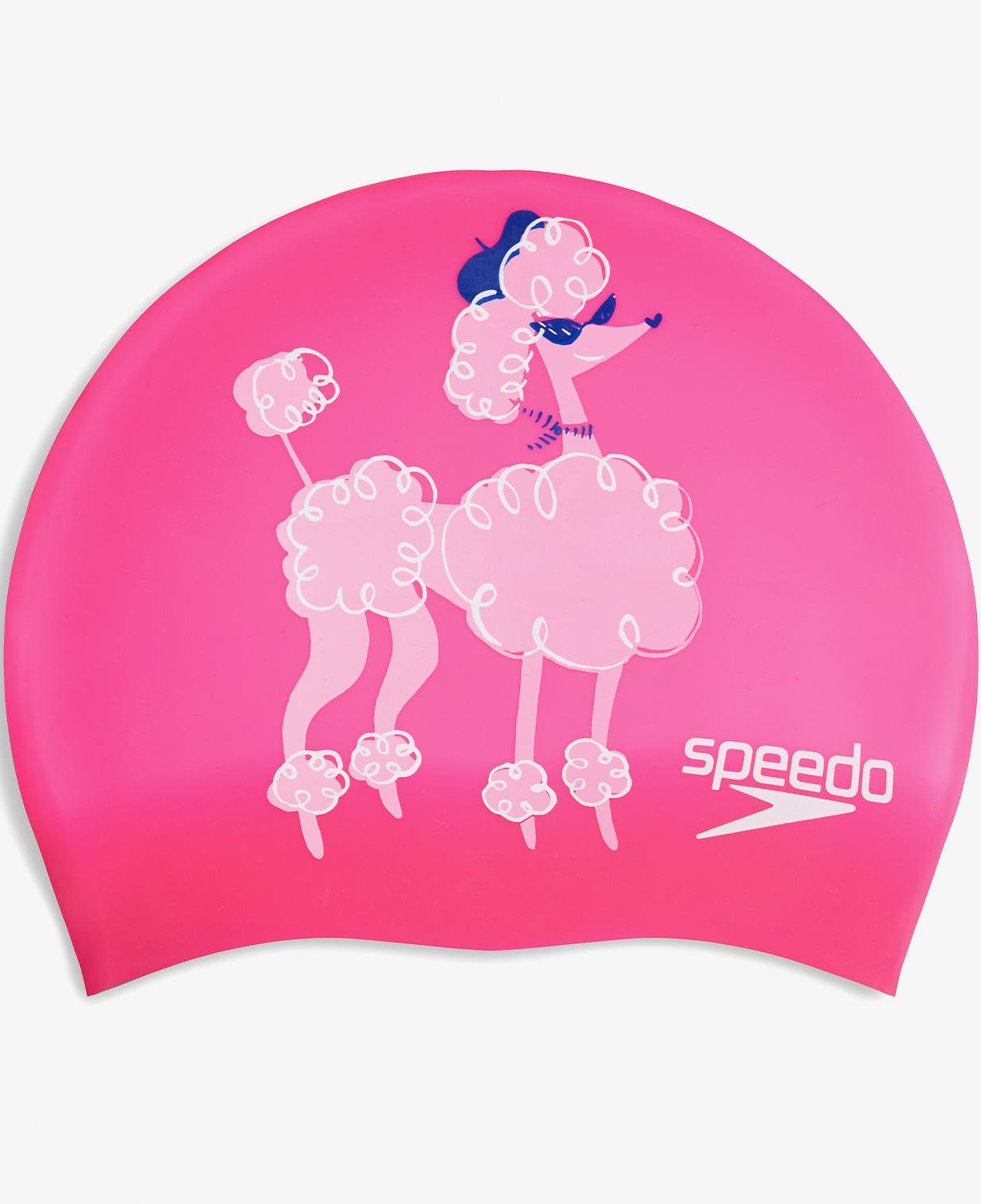 Speedo Slogan Print Çocuk Pembe Yüzücü Bonesi