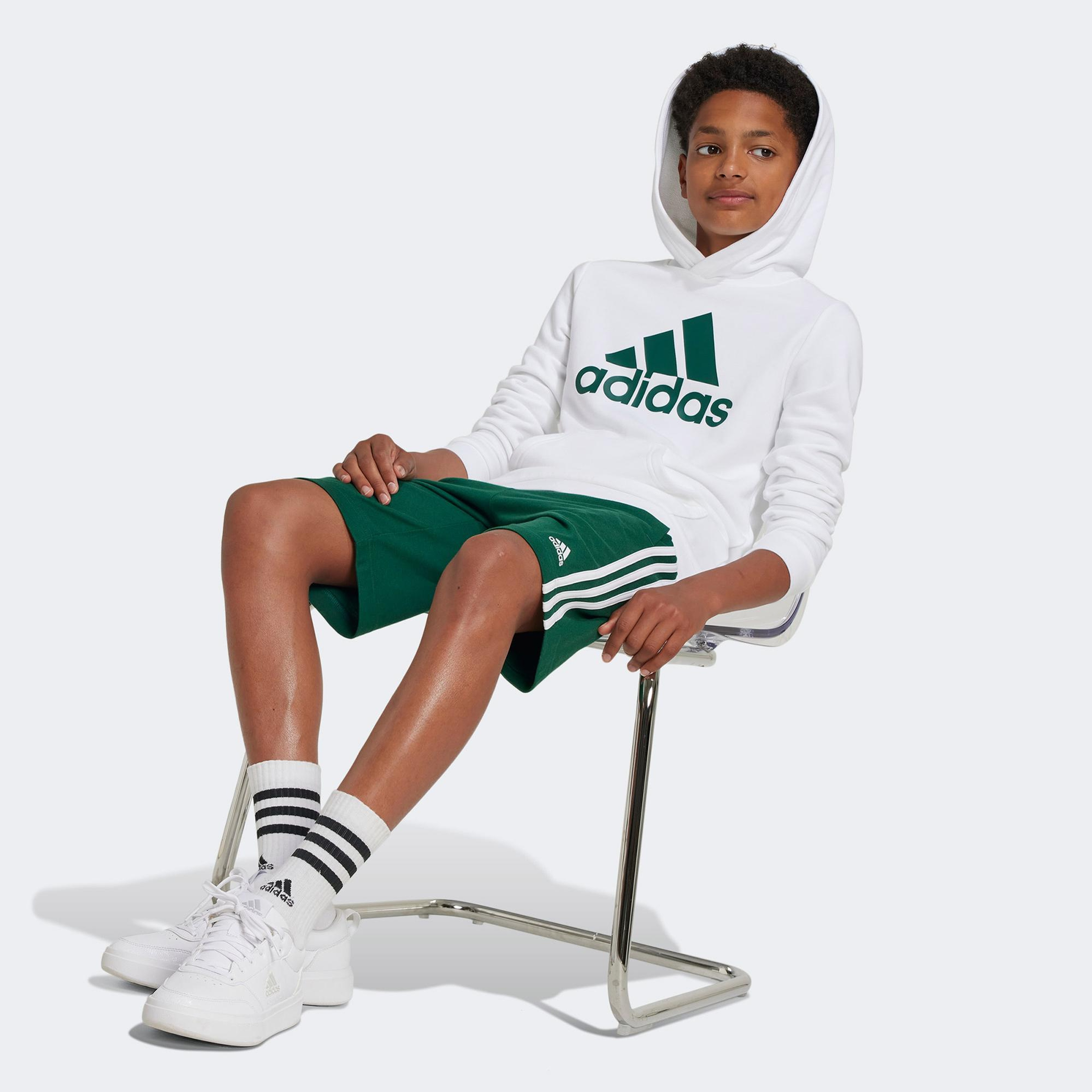 adidas Sportswear Big Logo Çocuk Beyaz Günlük Sweatshirt