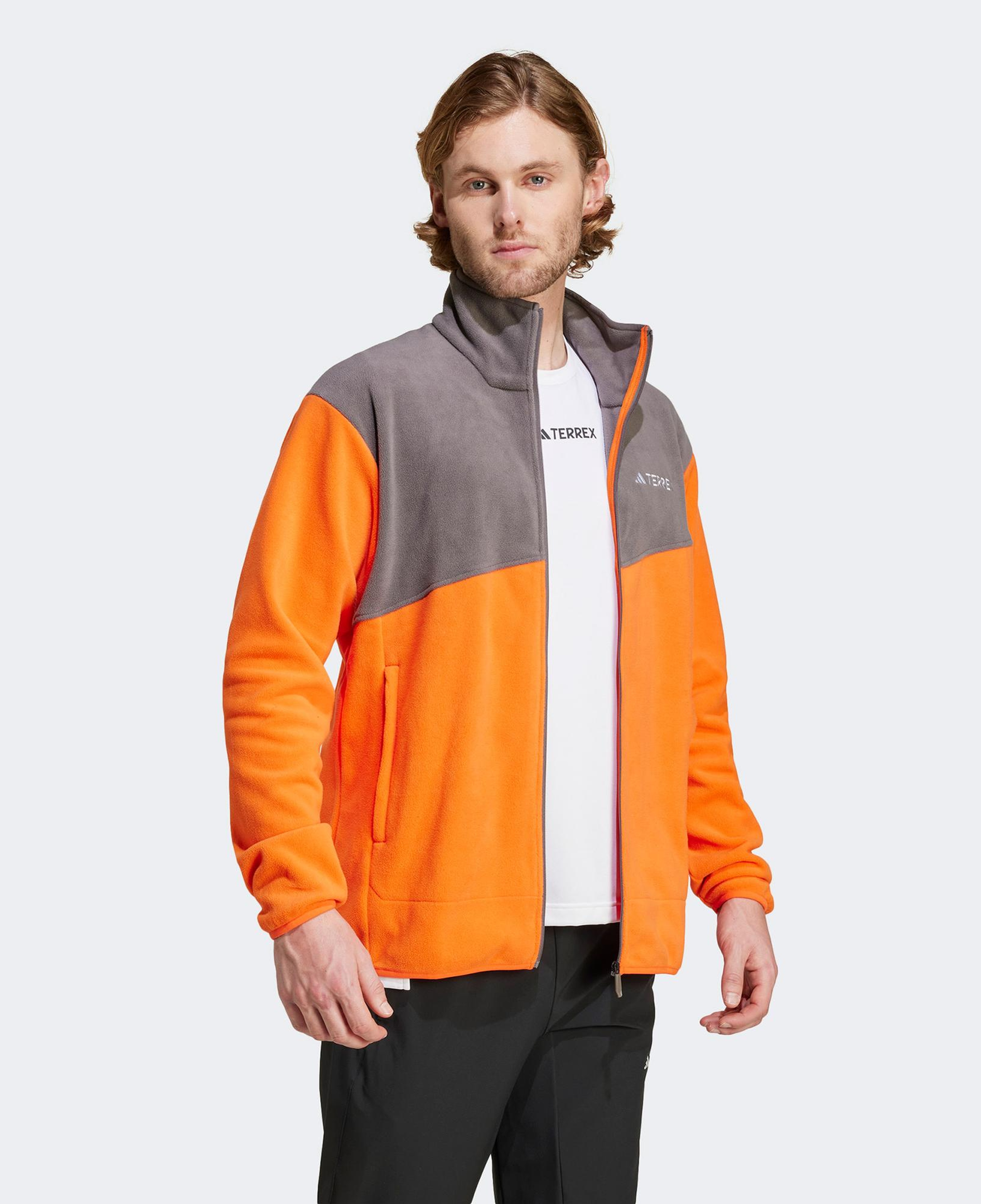 adidas Terrex Multi Full Zipped Erkek Turuncu Sweatshirt