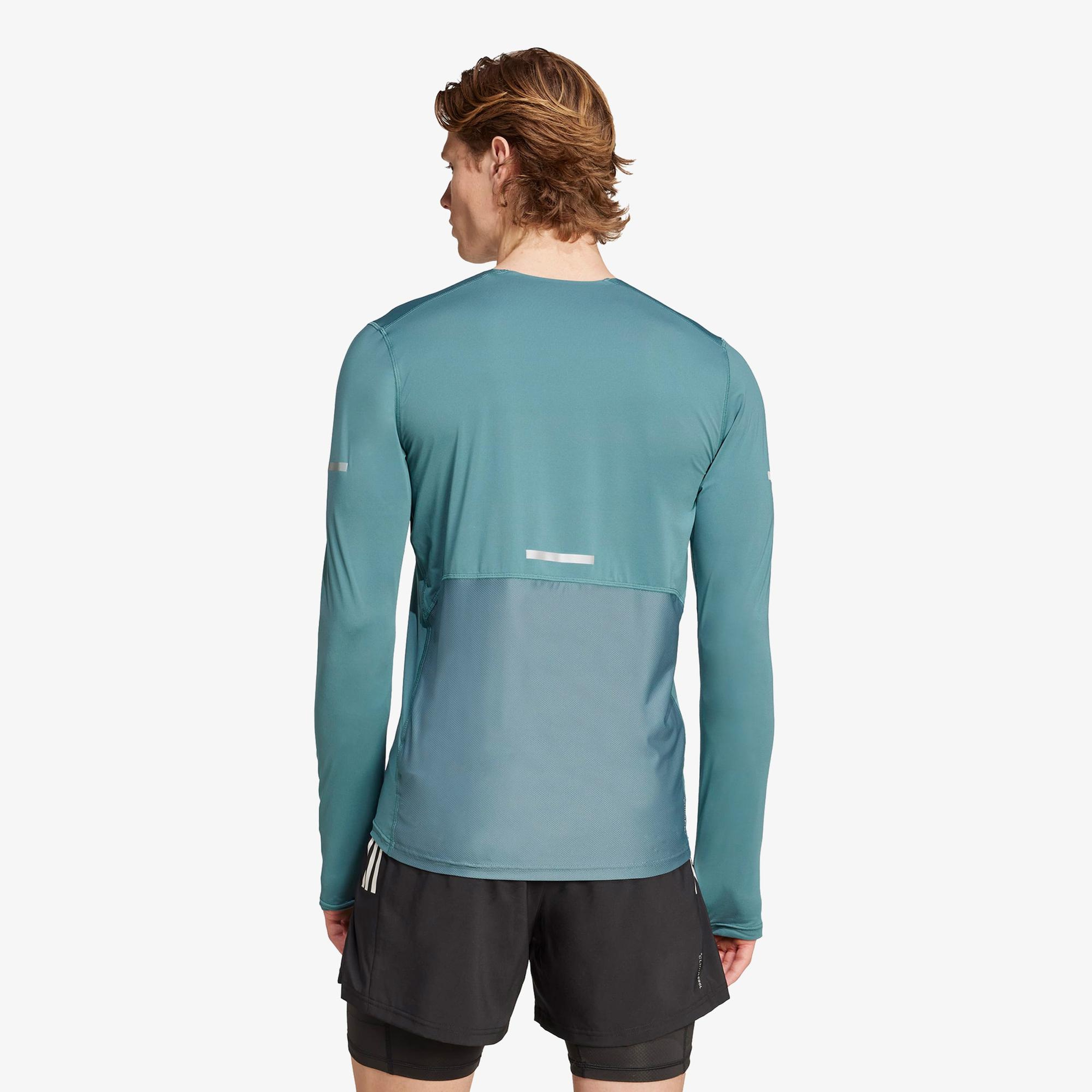 adidas Adi365 Running Climacool+ Erkek Yeşil Koşu Sweatshirt