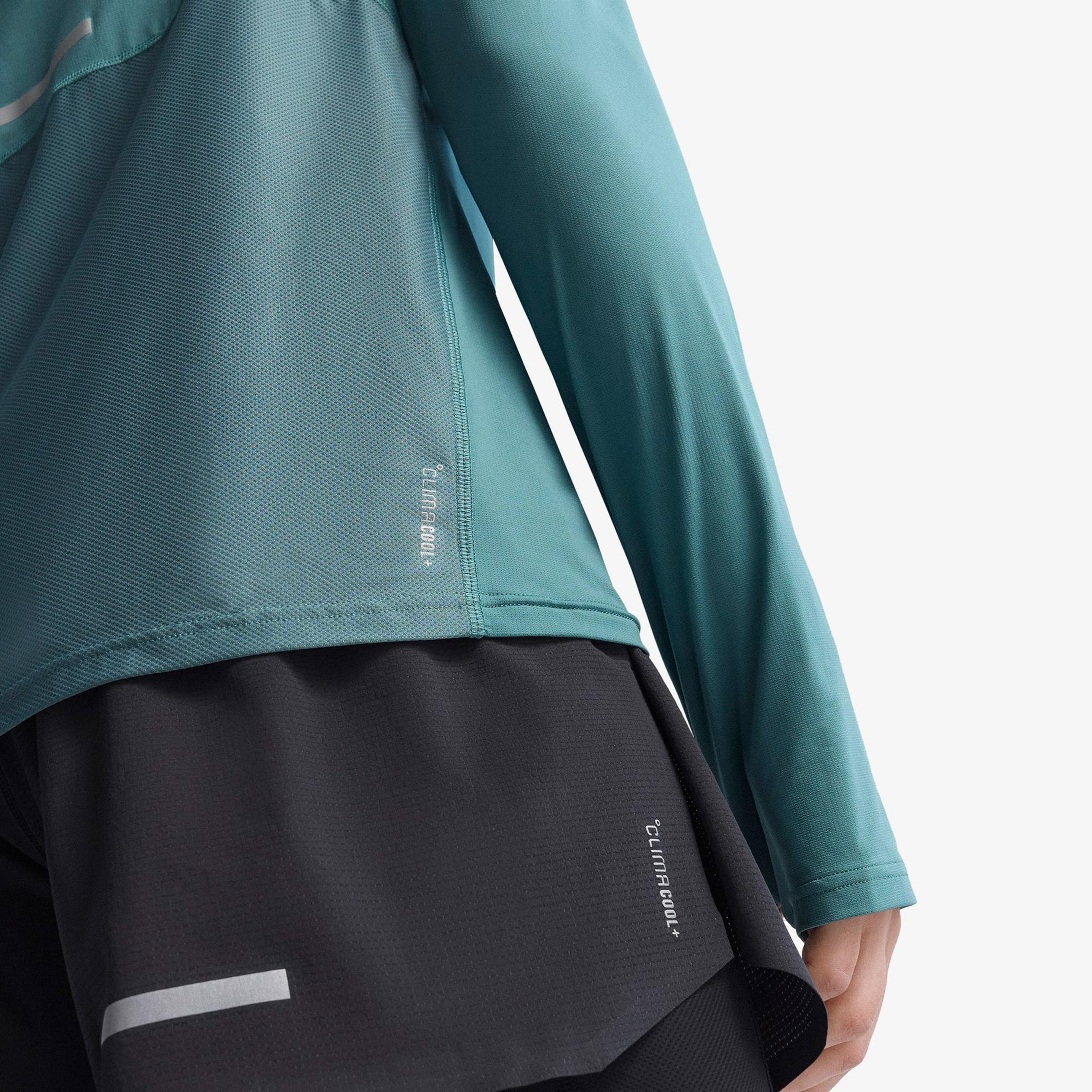 adidas Adi365 Running Climacool+ Erkek Yeşil Koşu Sweatshirt