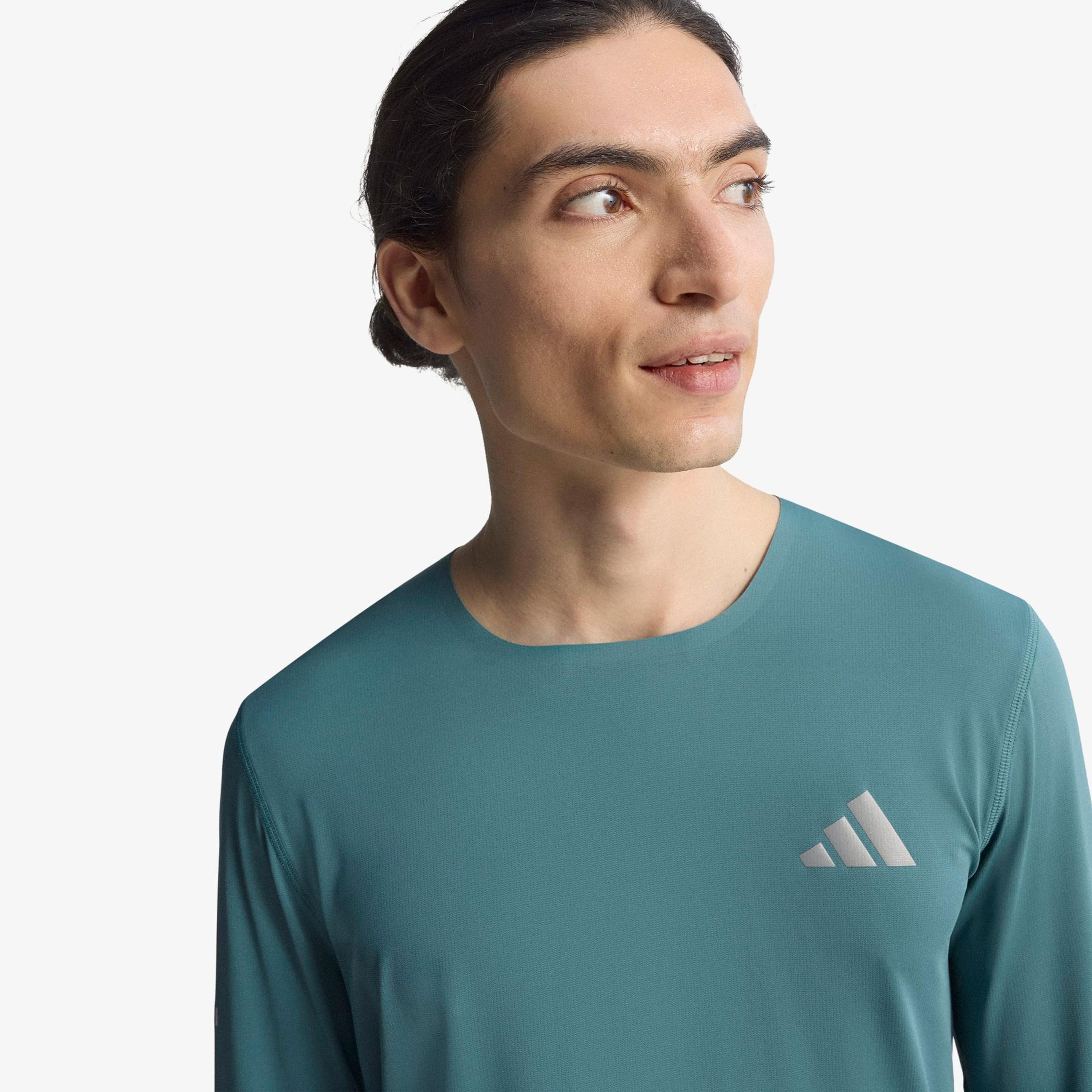 adidas Adi365 Running Climacool+ Erkek Yeşil Koşu Sweatshirt