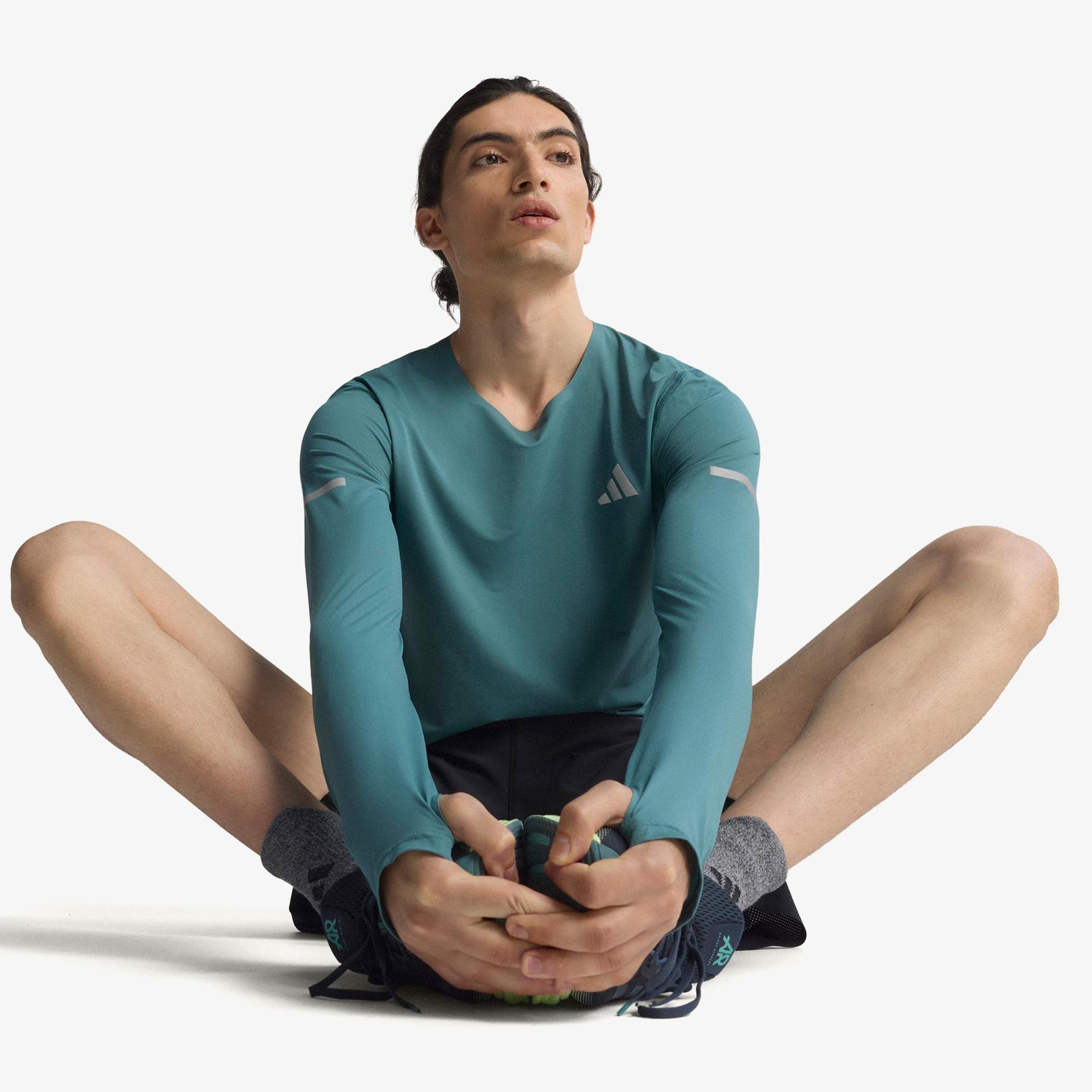 adidas Adi365 Running Climacool+ Erkek Yeşil Koşu Sweatshirt