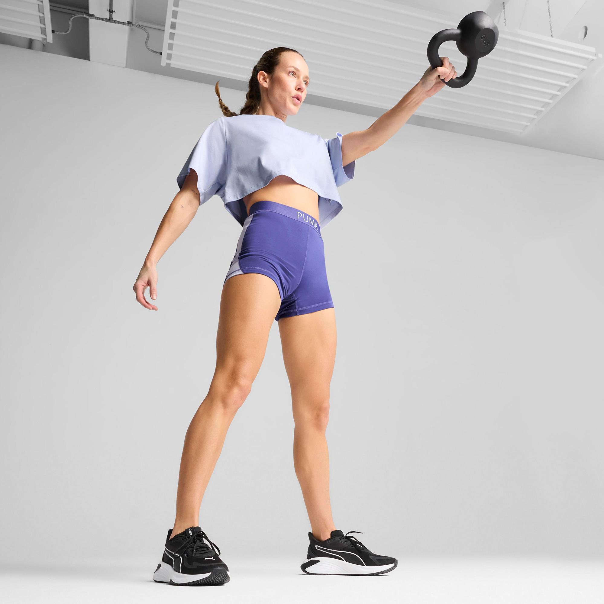 Puma Cloudspun Mesh Kadın Mavi Antrenman T-Shirt