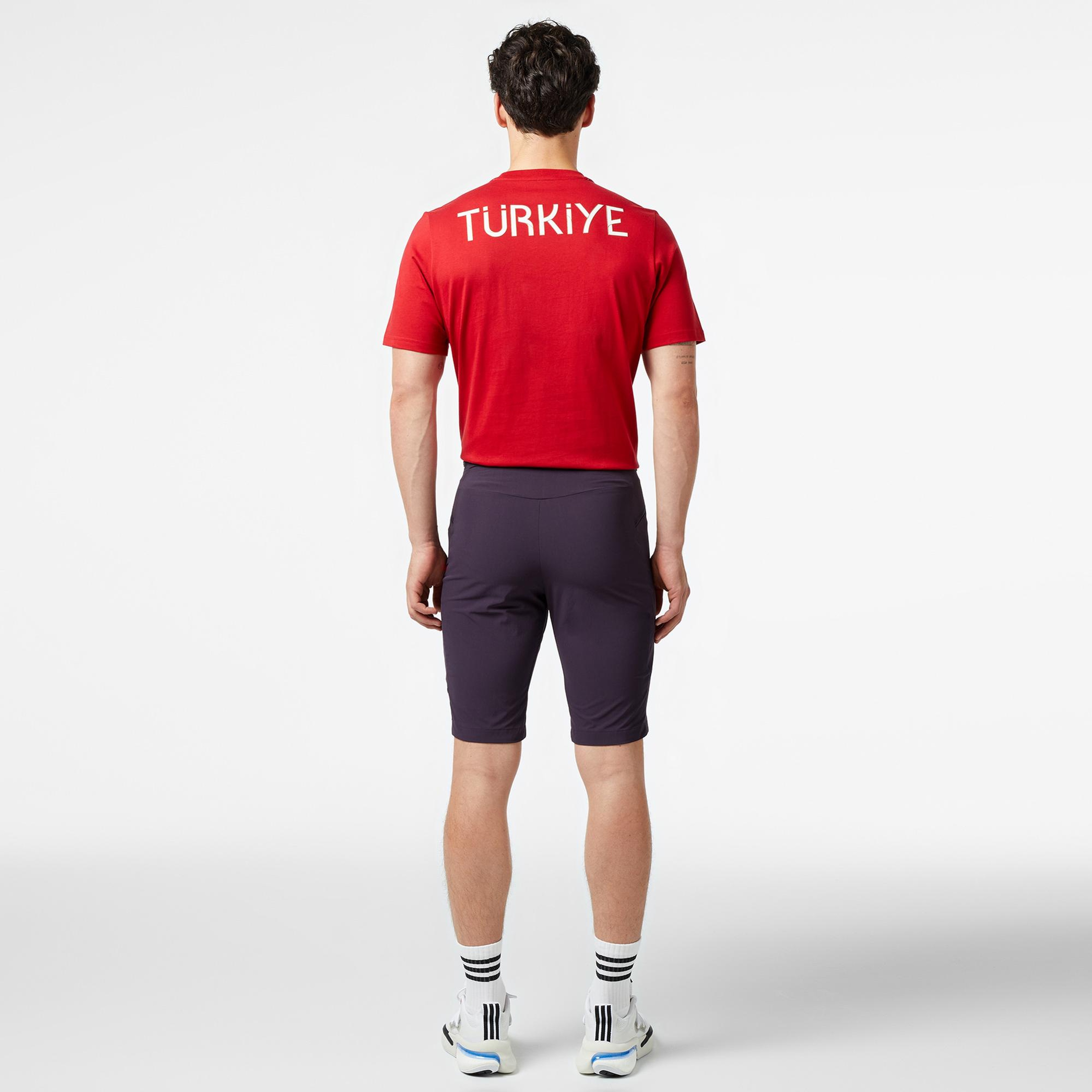 adidas Team Türkiye Erkek Mor Günlük Şort