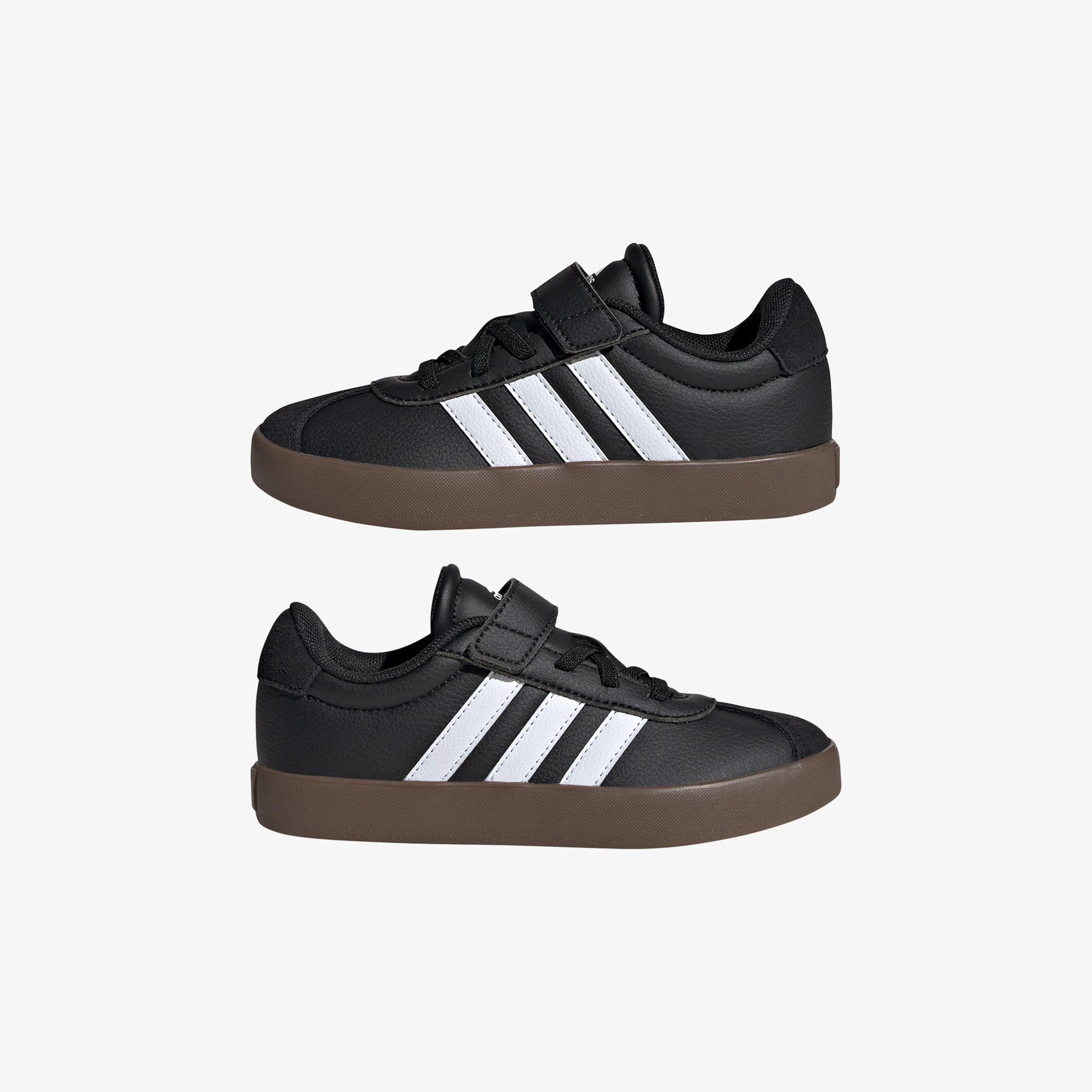 adidas VL Court 3.0 Skateboarding Çocuk Siyah Spor Ayakkabı