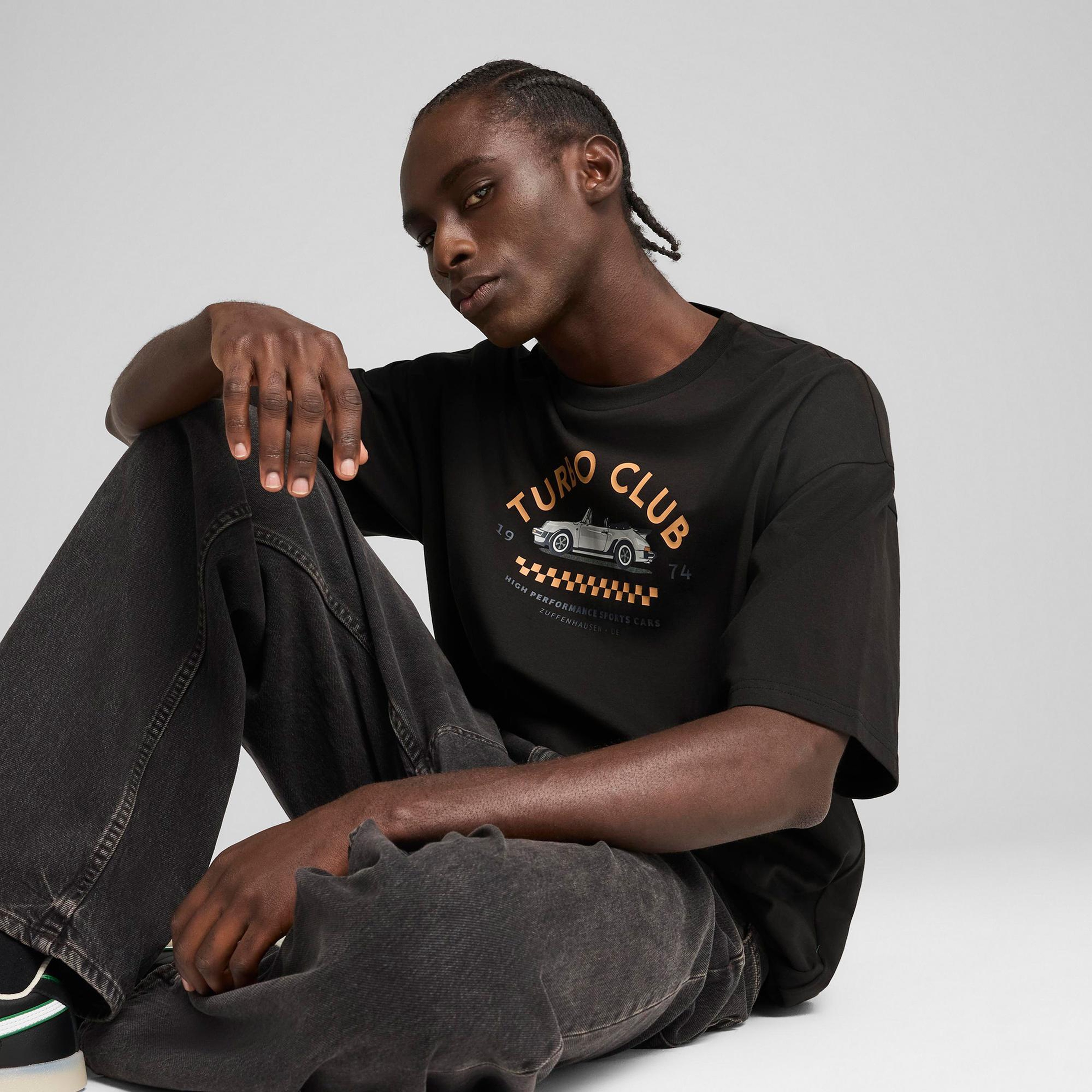 Puma Pl Graphic 2 Erkek Siyah T-Shirt