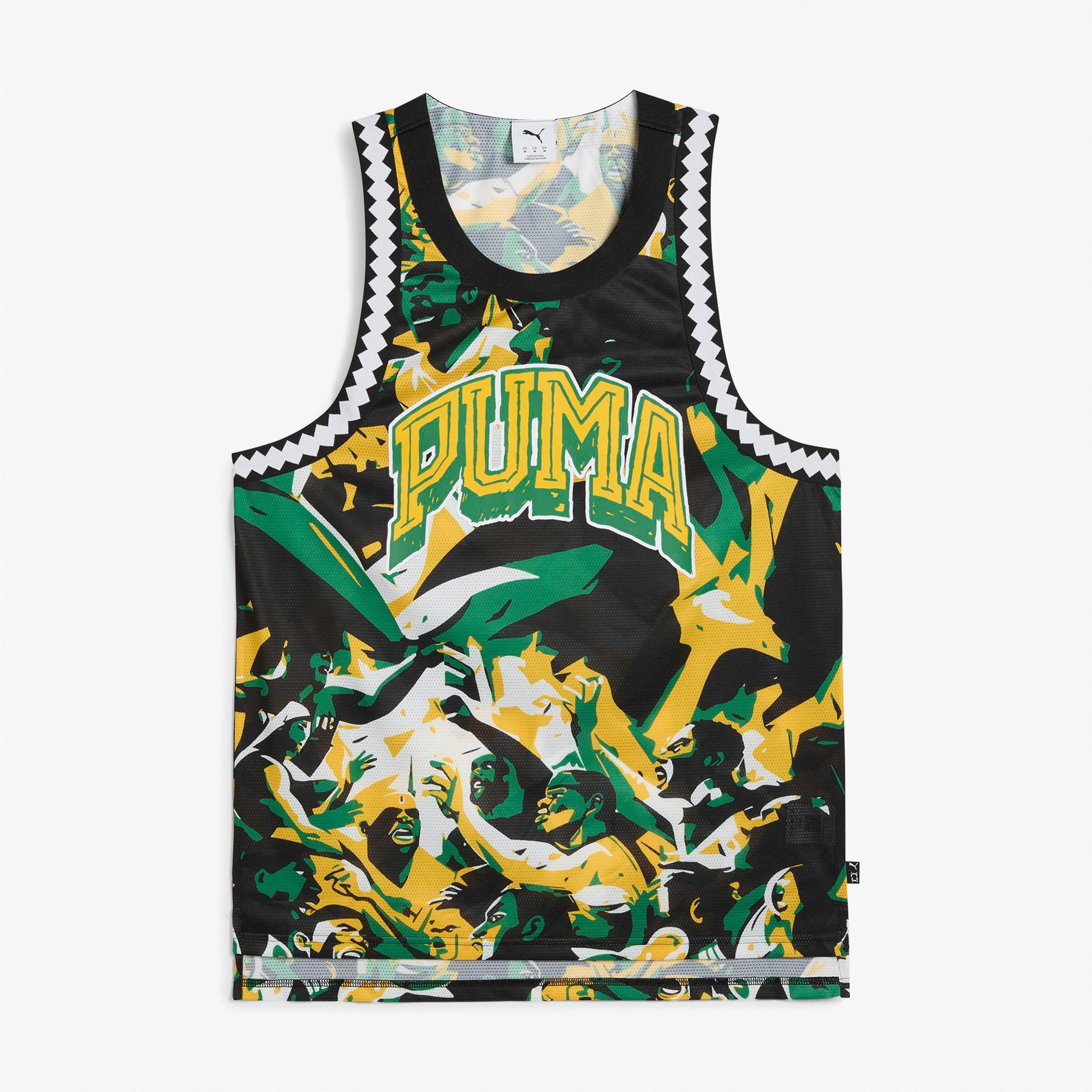 Puma Rival Rage Aop Mesh Tank Erkek Yeşil Atlet