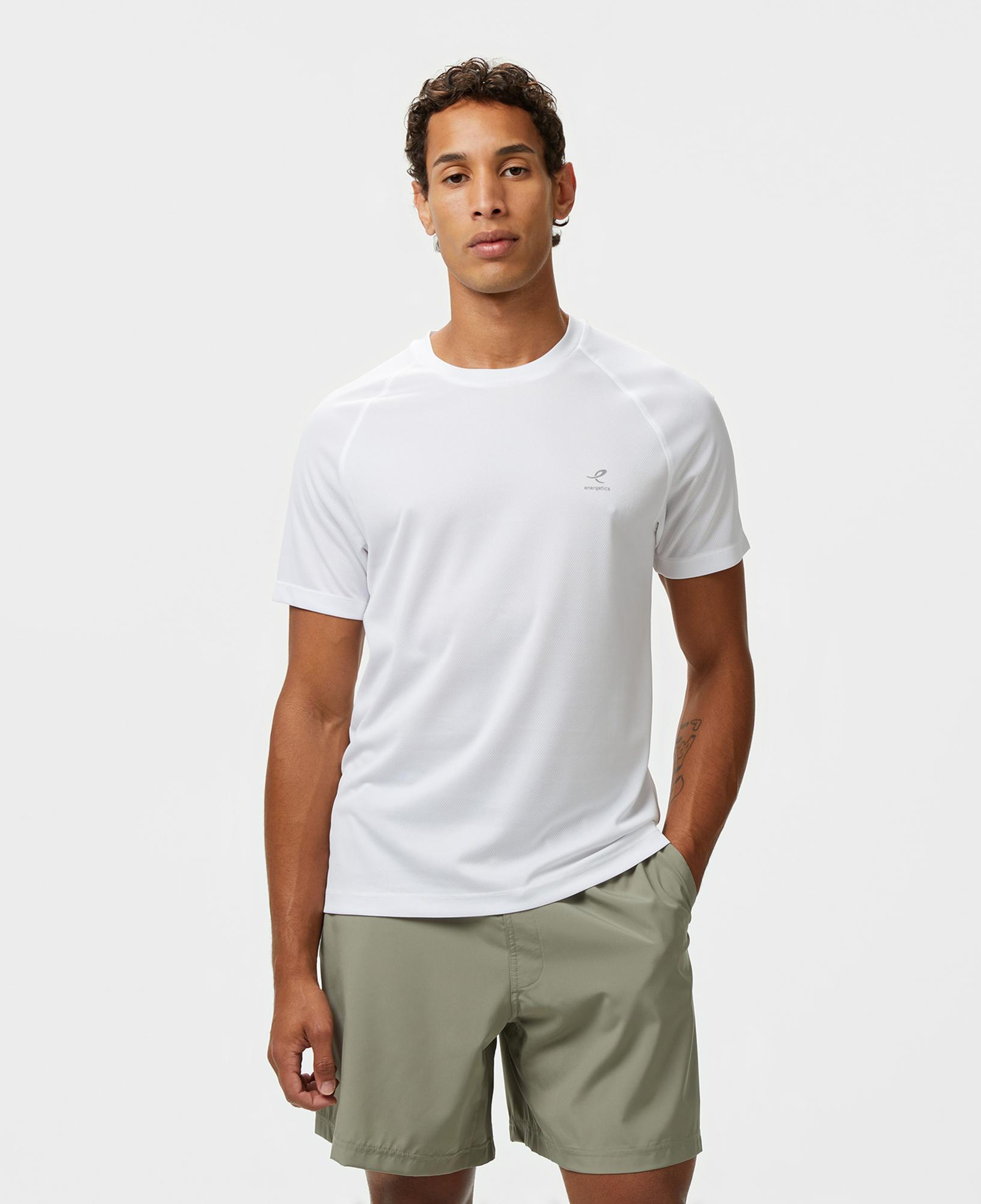 Energetics Martin Ss Erkek Beyaz Koşu T-Shirt
