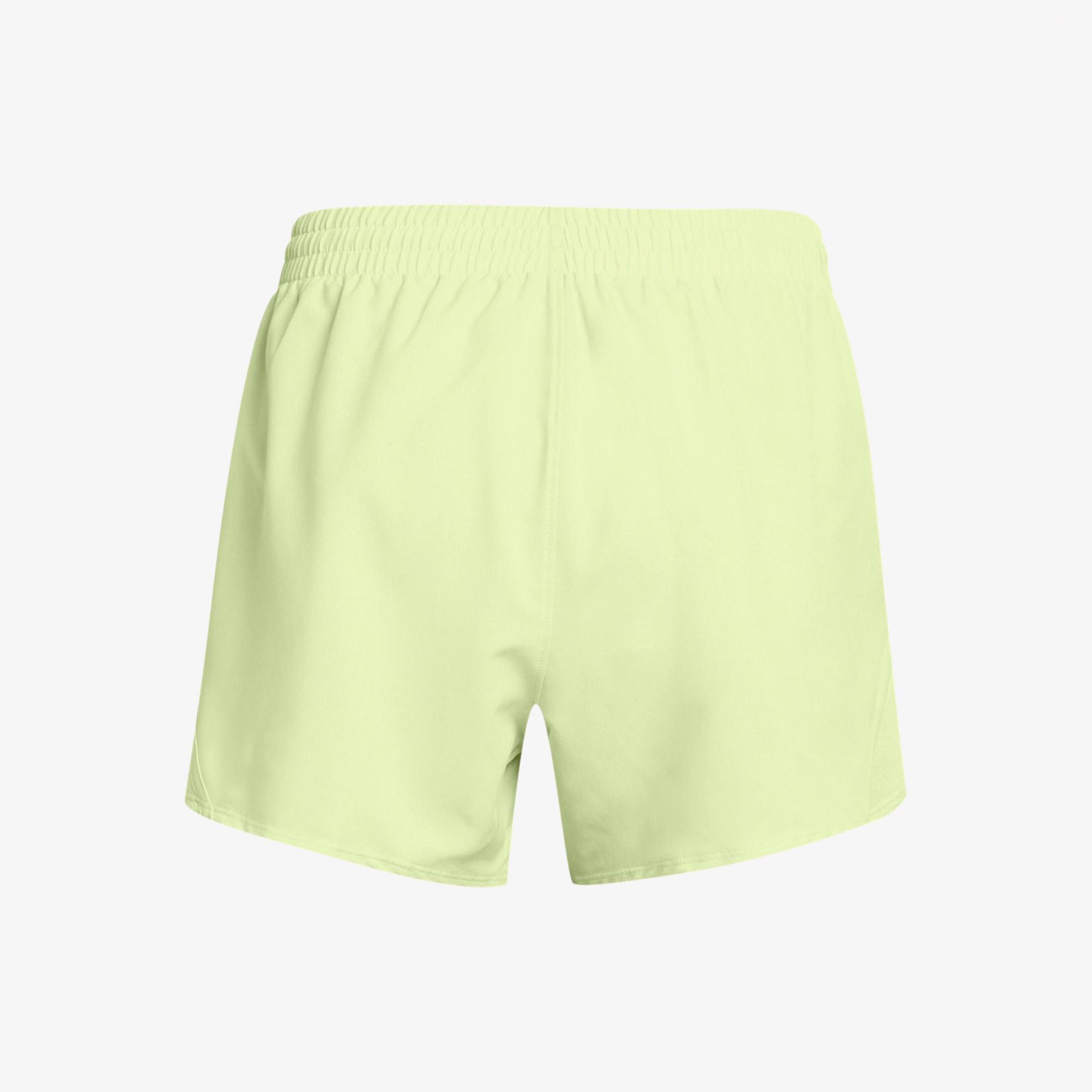 Under Armour Fly By 3inch Kadın Sarı Koşu Şortu