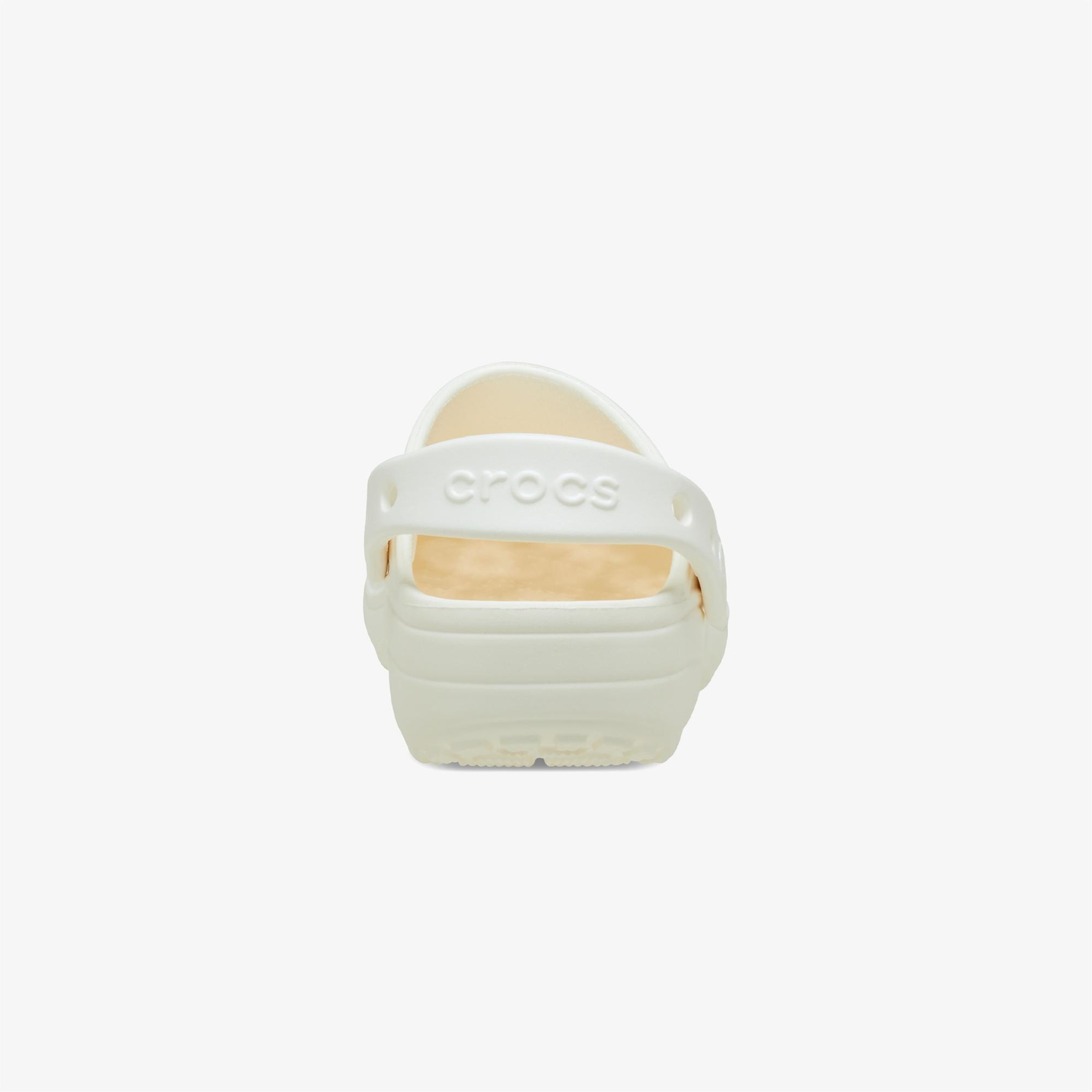 Crocs Classic Floral Cut Out Clog Kadın Krem Terlik
