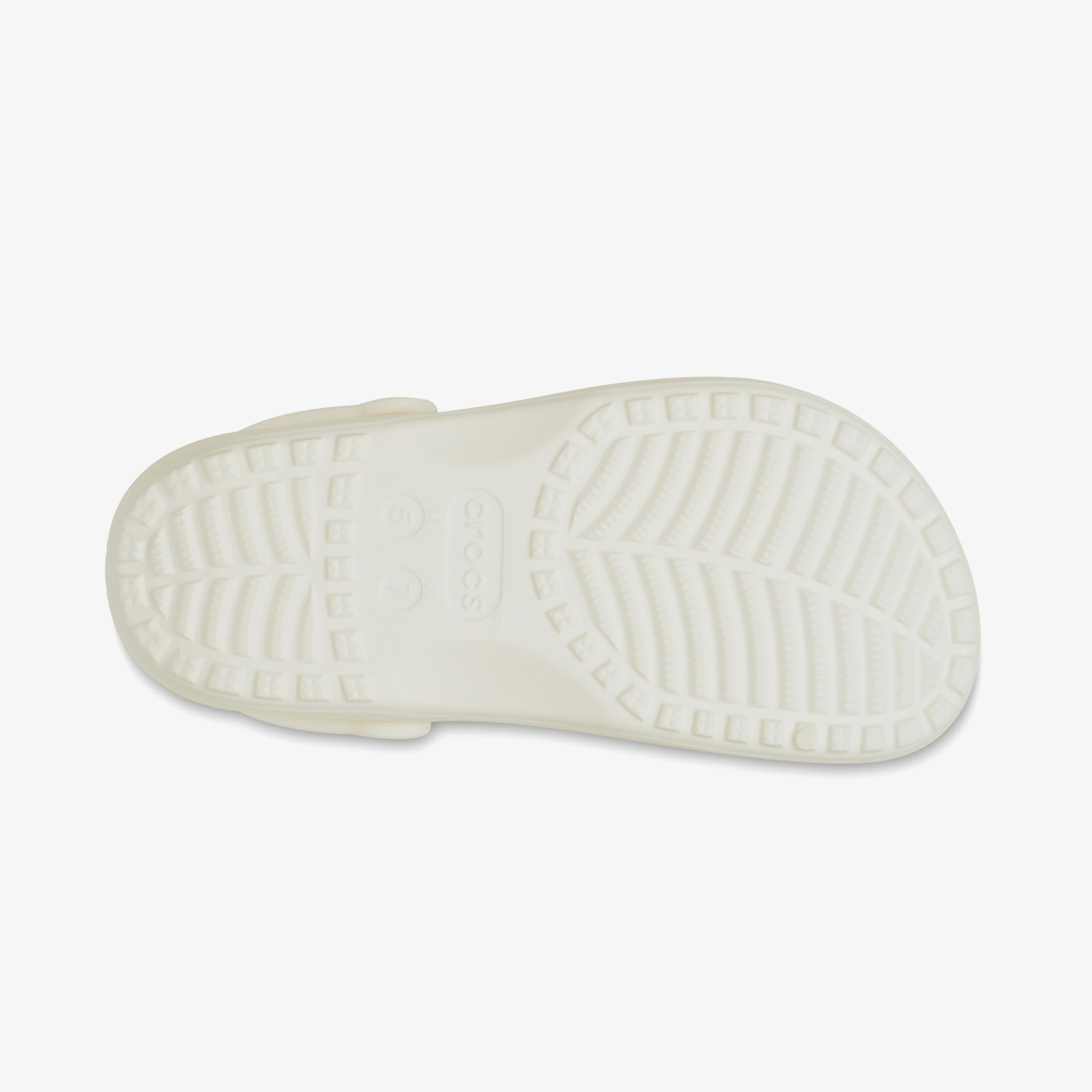 Crocs Classic Floral Cut Out Clog Kadın Krem Terlik