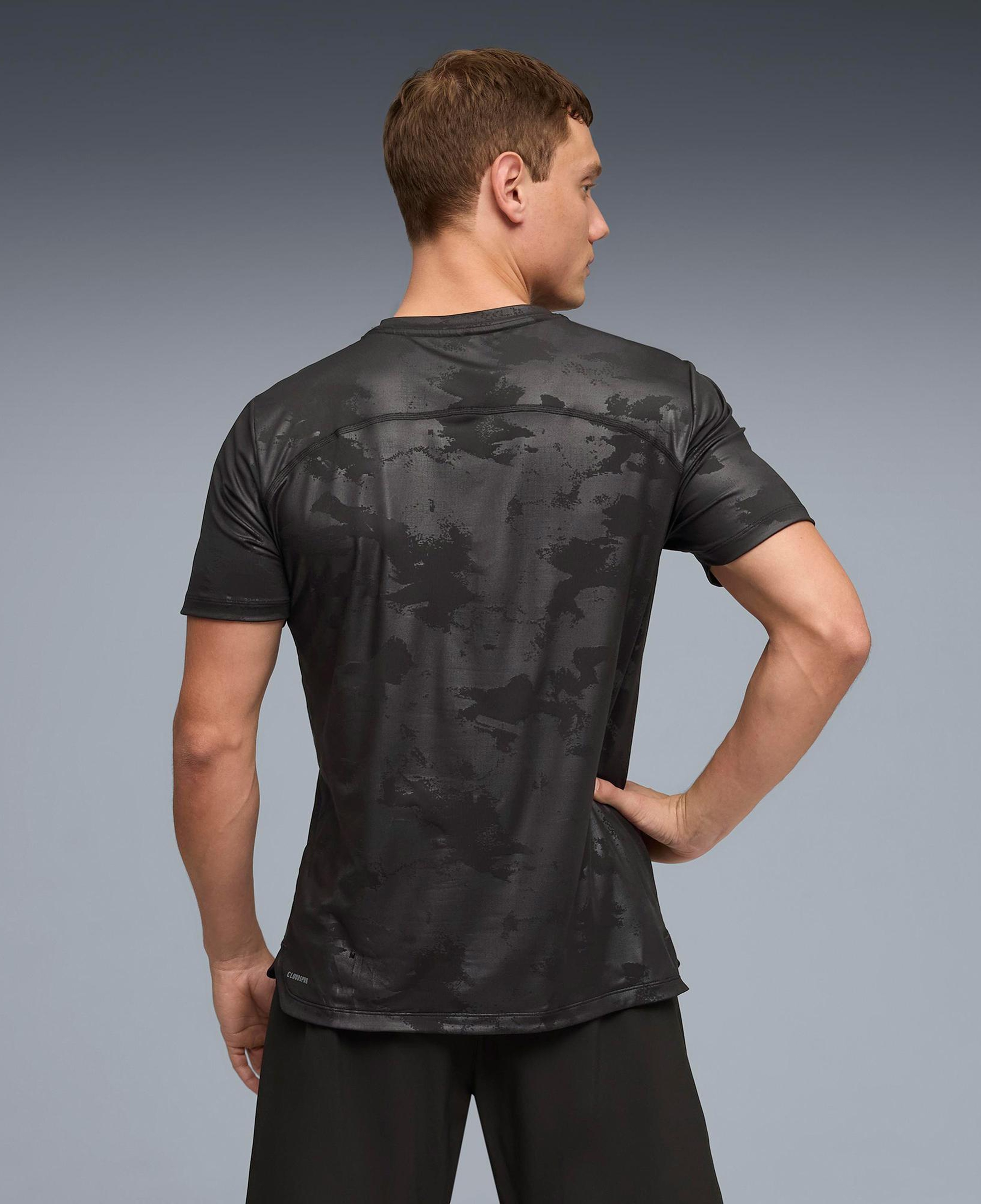 Puma Cloudspun Emboss Erkek Siyah Antrenman T-Shirt