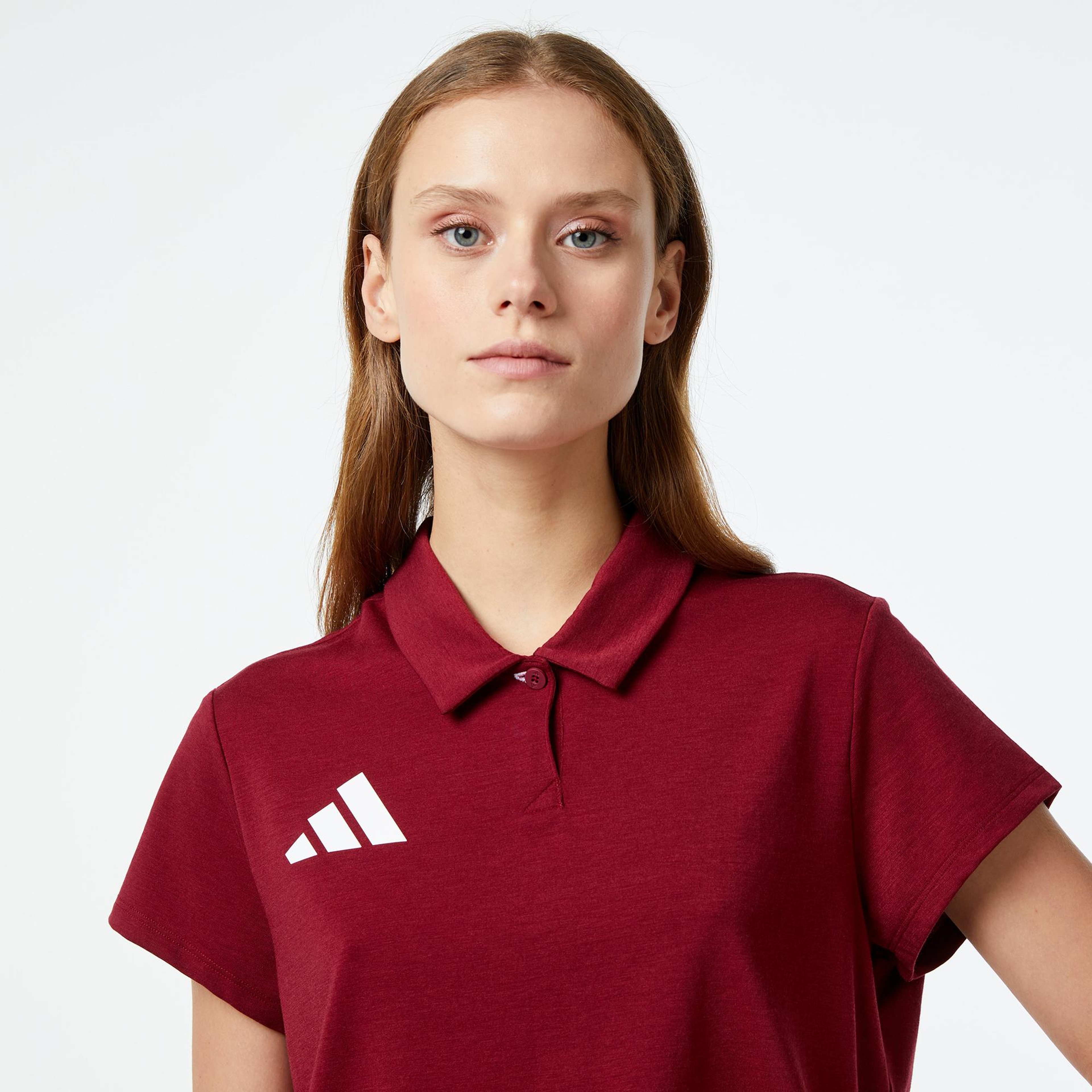 adidas Team Türkiye Kadın Kırmızı Günlük Polo