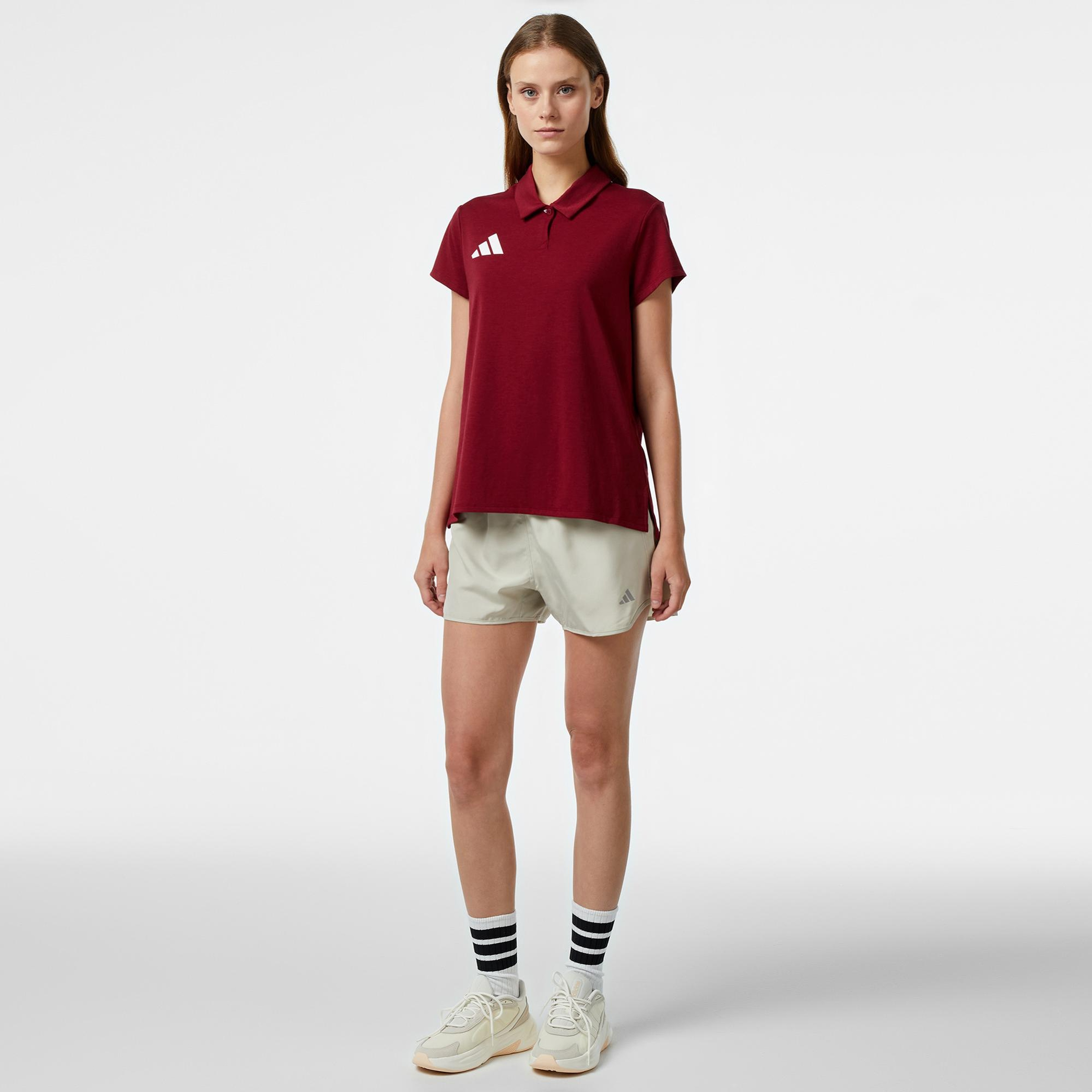 adidas Team Türkiye Kadın Kırmızı Günlük Polo