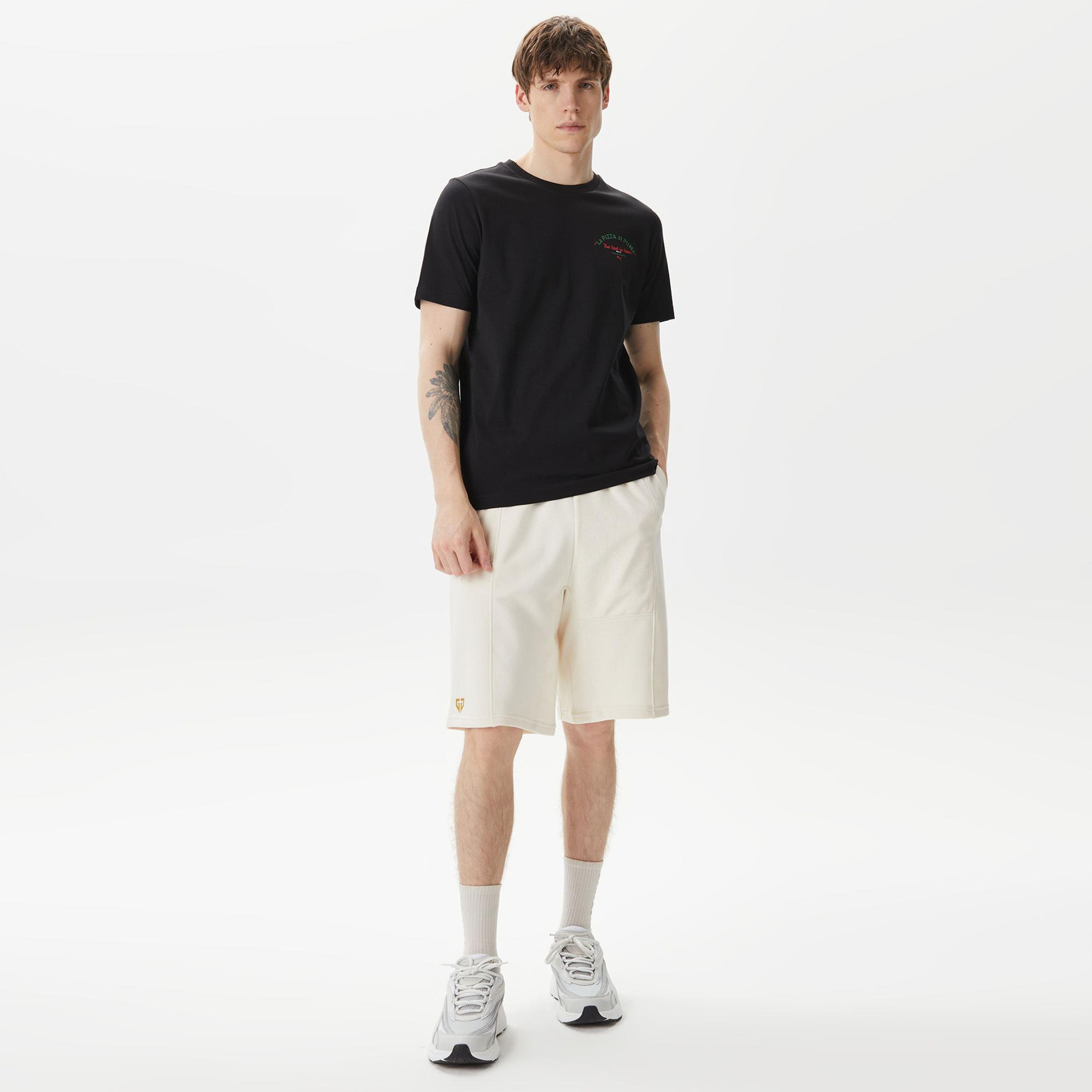 Puma Graphics Pizza Erkek Siyah T-Shirt
