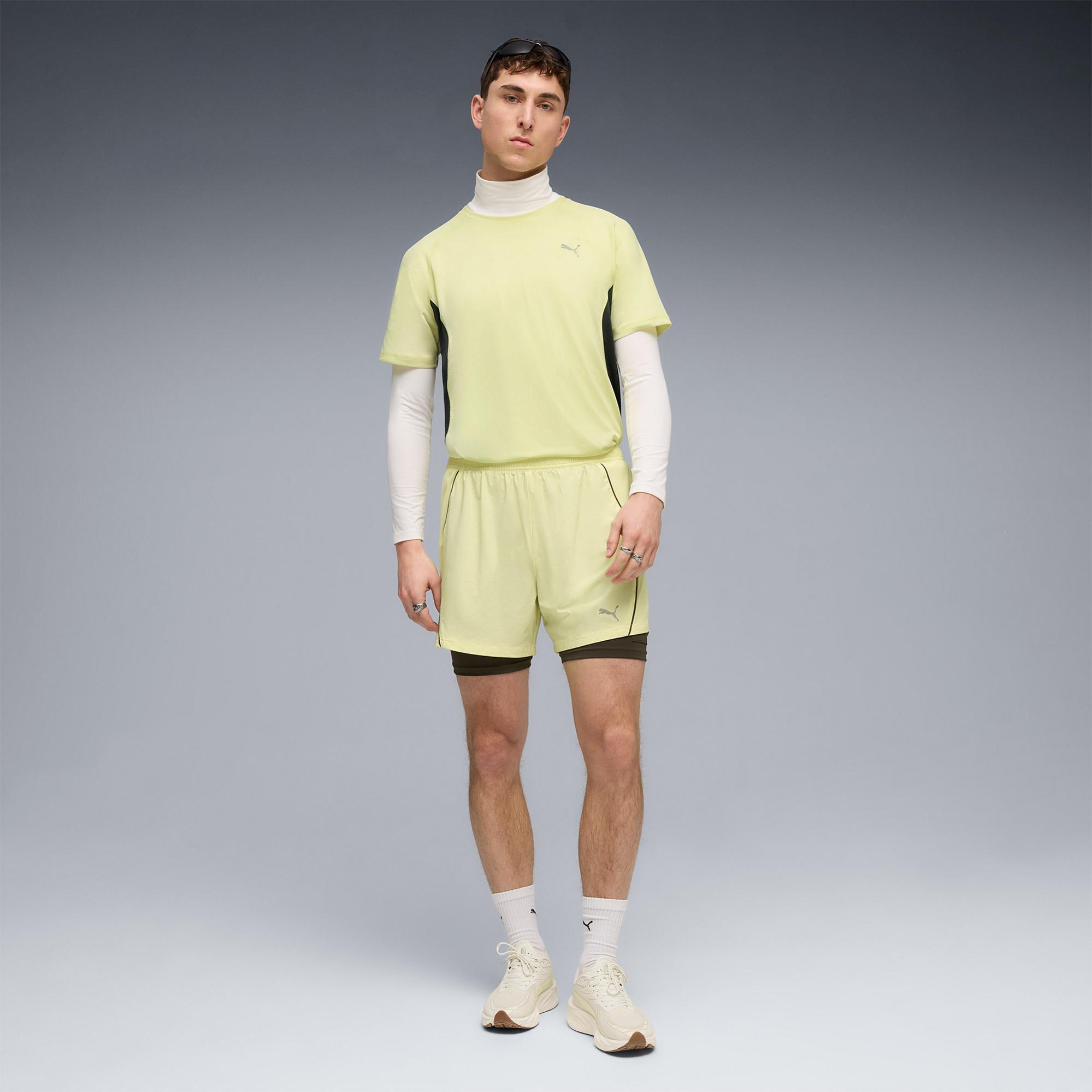 Puma Run Velocity (Poly) Erkek Sarı Koşu T-Shirt