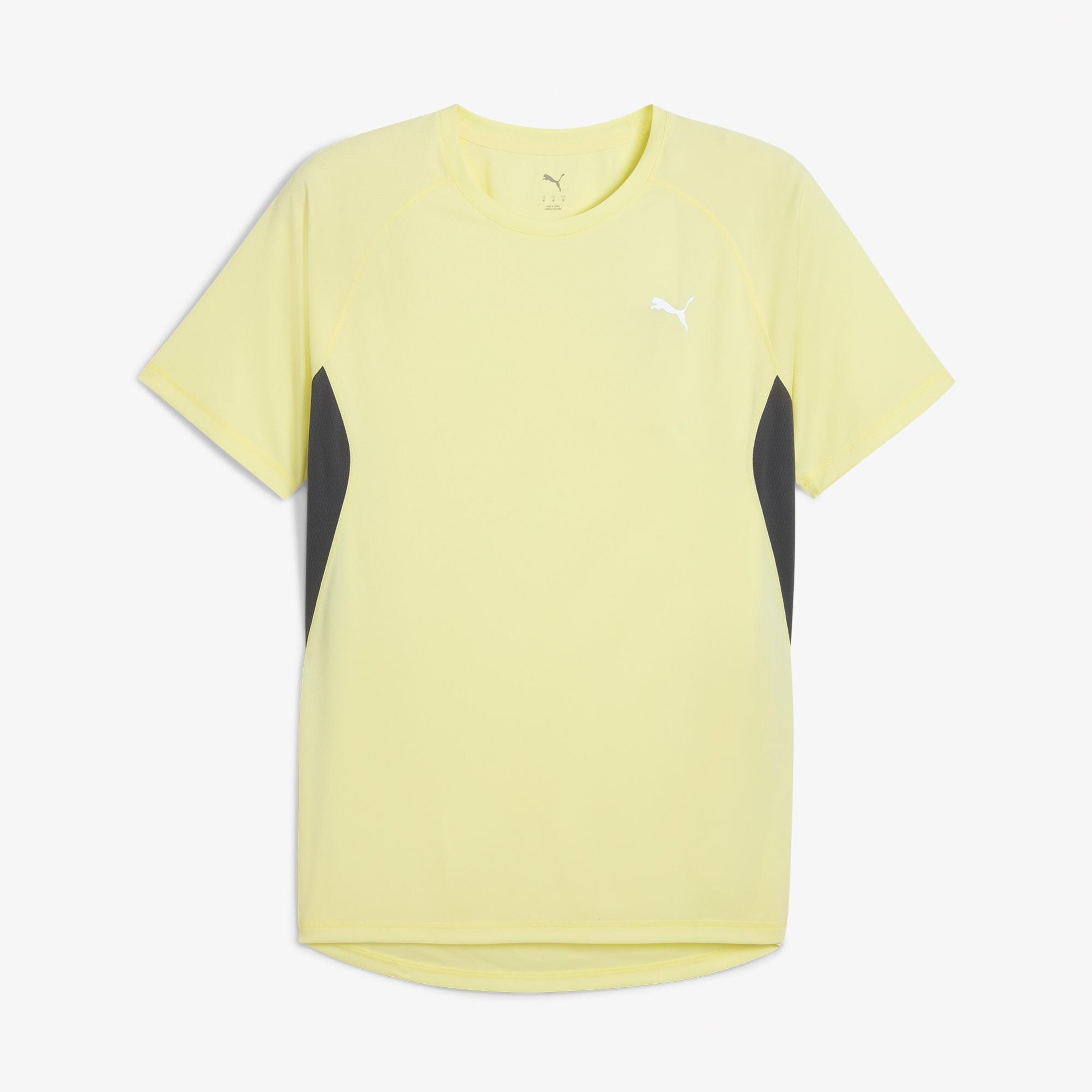 Puma Run Velocity (Poly) Erkek Sarı Koşu T-Shirt