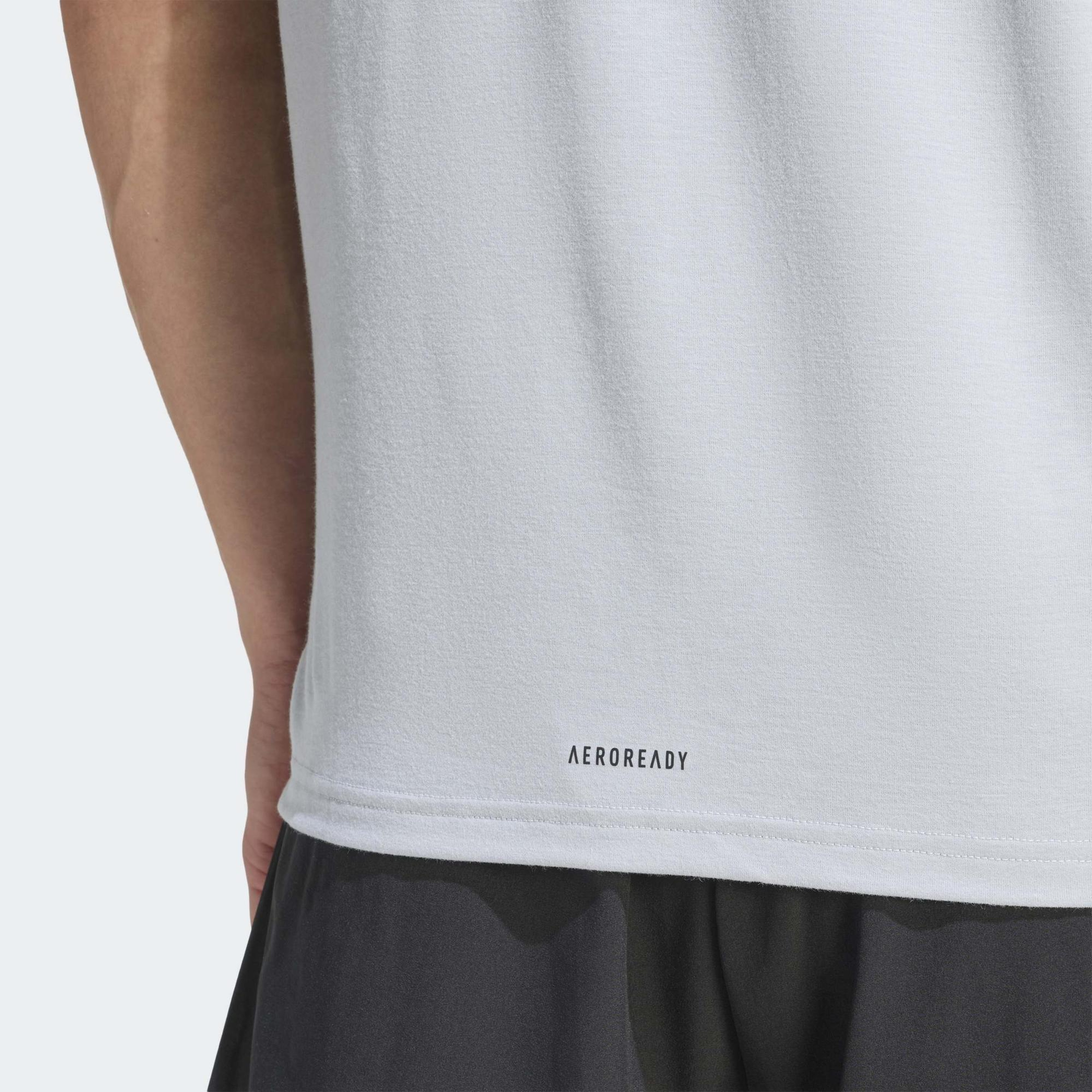 adidas Designed For Erkek Gri Antrenman T-Shirt