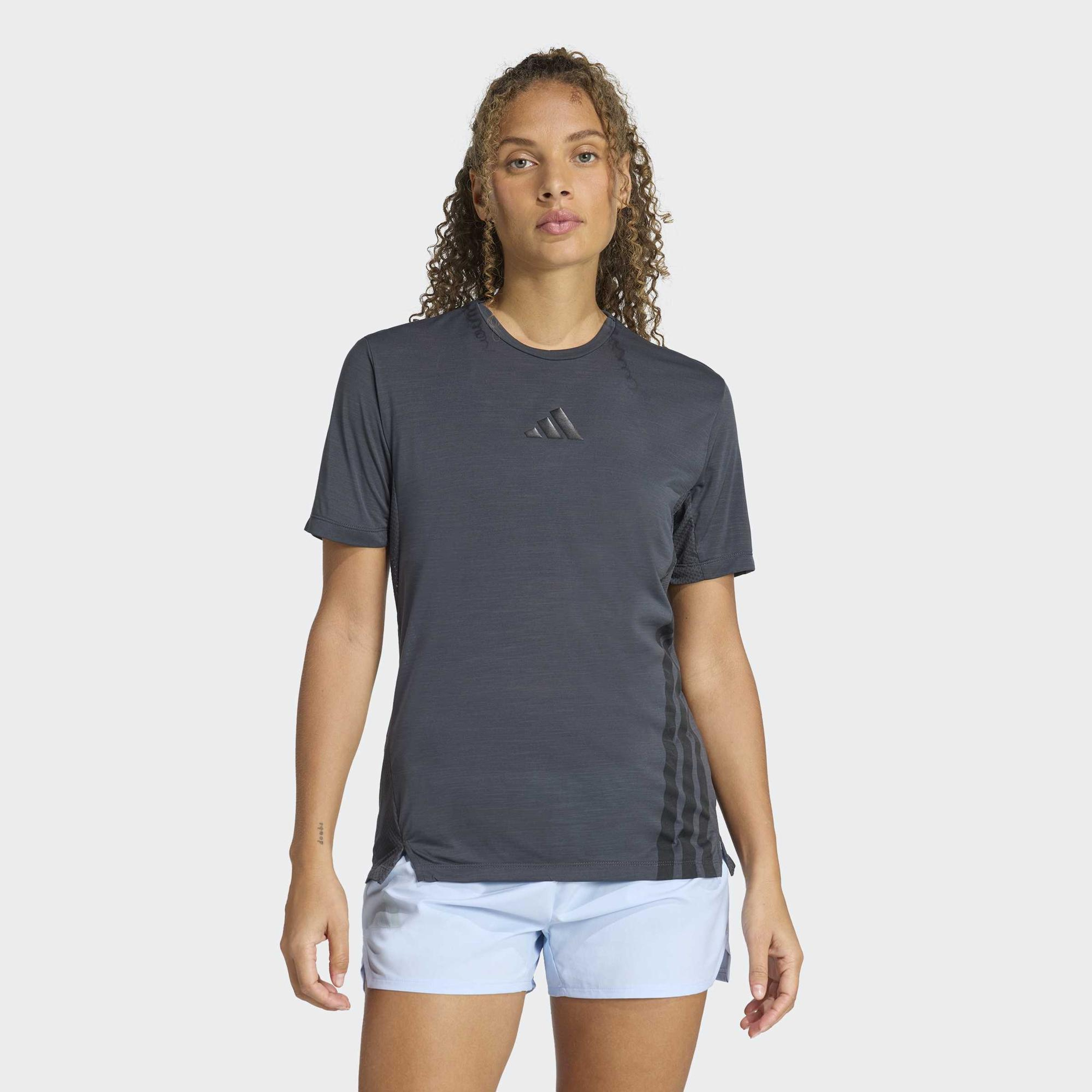 adidas Terrex Xperior Climacool+ Kadın Gri Koşu T-Shirt