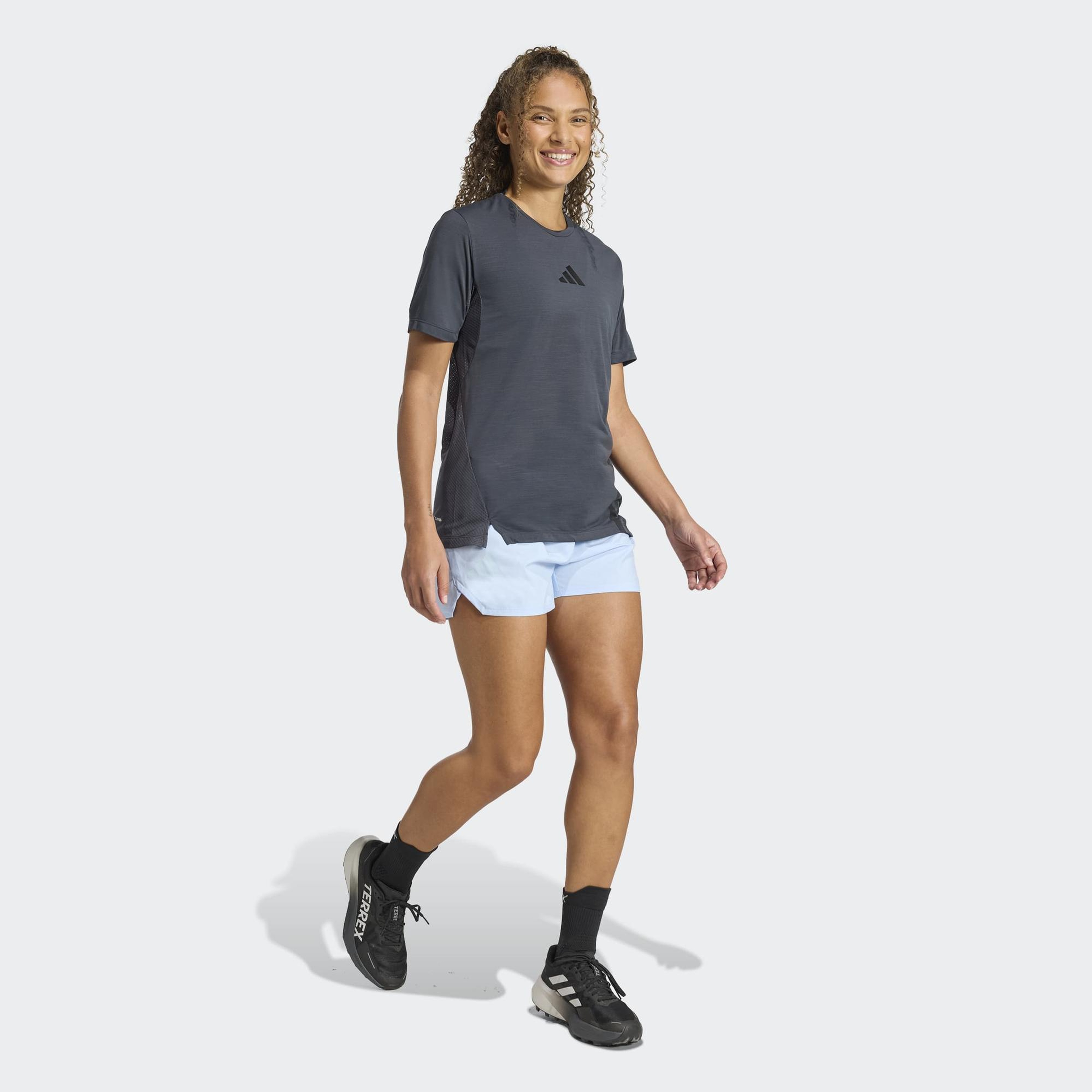 adidas Terrex Xperior Climacool+ Kadın Gri Koşu T-Shirt